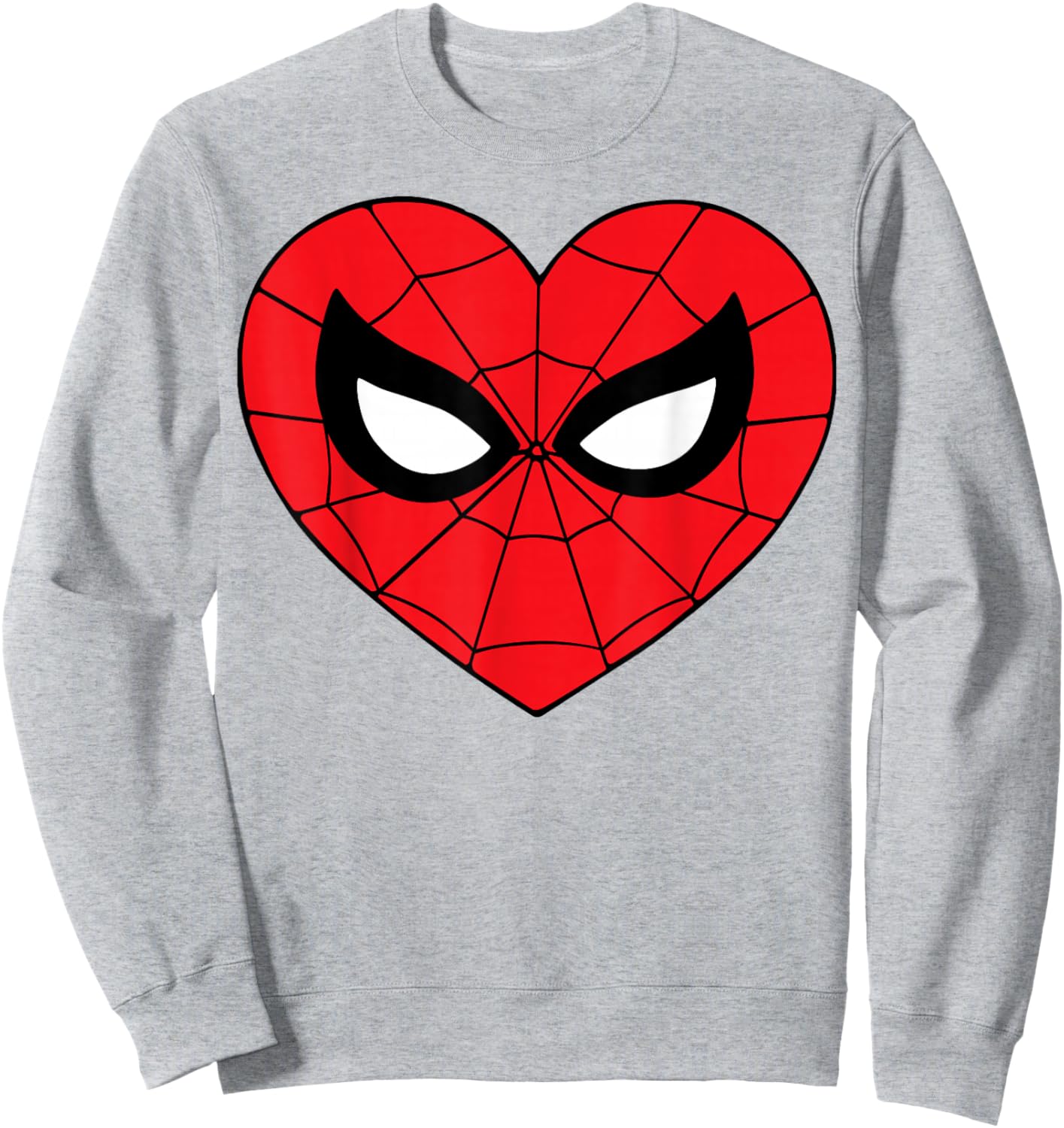 Marvel Comics Spider-Man Heart-Shaped Mask Sweatshirt - Sweatshirt | Ash