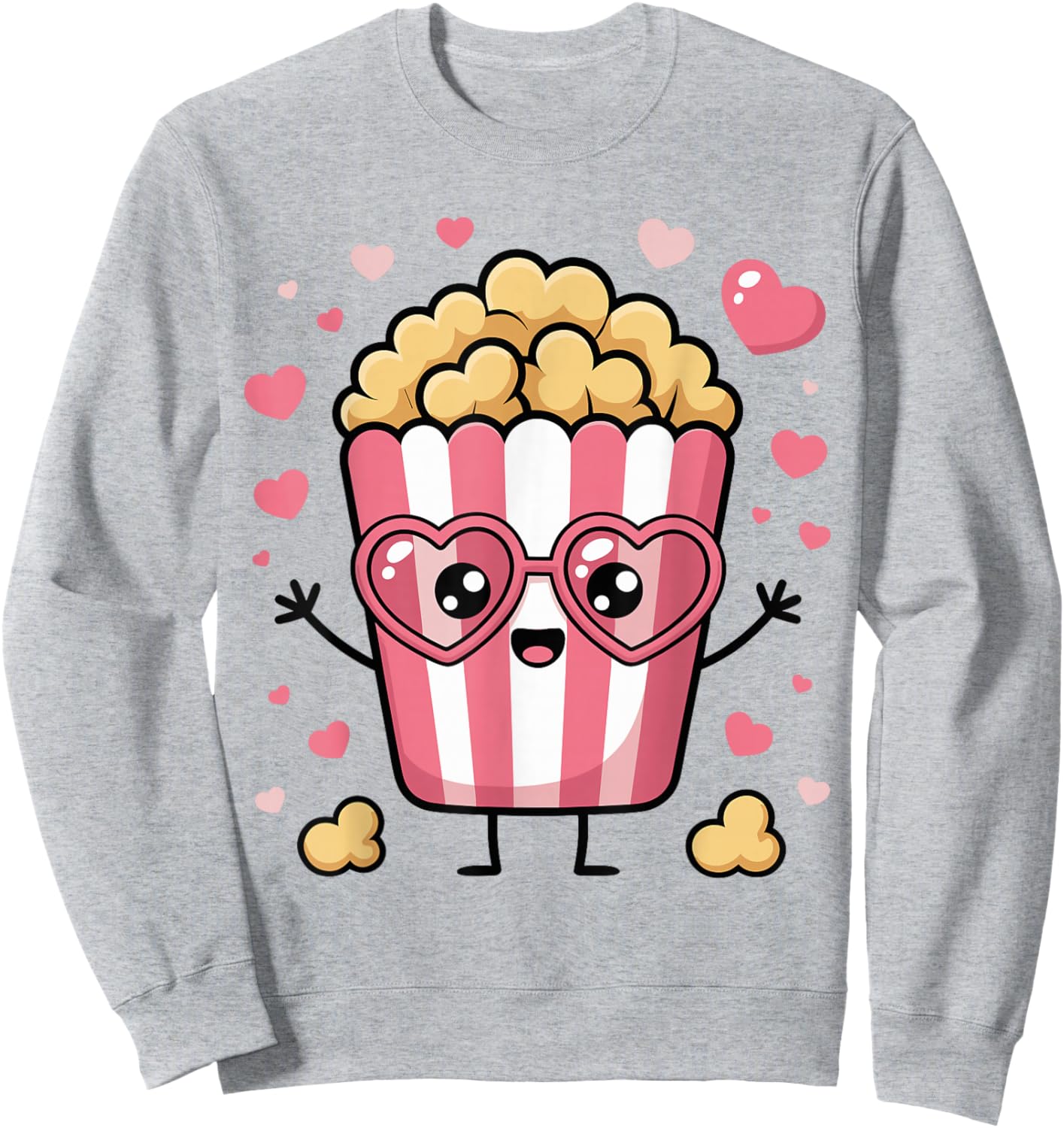 Funny Popcorn Girls Popcorn Lover Sweatshirt - Sweatshirt | Ash