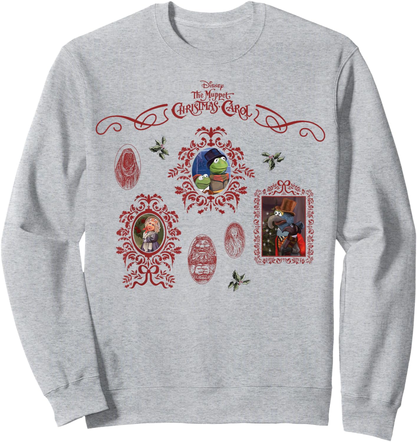 Disney The Muppet Christmas Carol Holiday Coquette Frames Sweatshirt - Sweatshirt | Ash