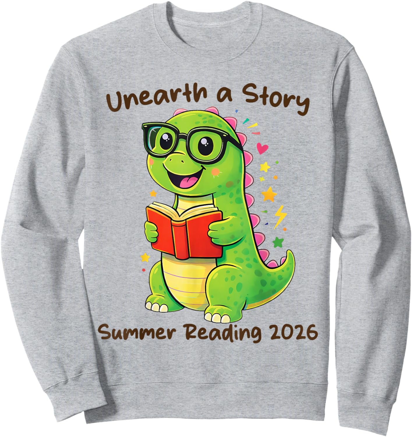 Unearth a Story Summer Reading 2026 Men Women Kids Sweatshirt - Sweatshirt | Ash