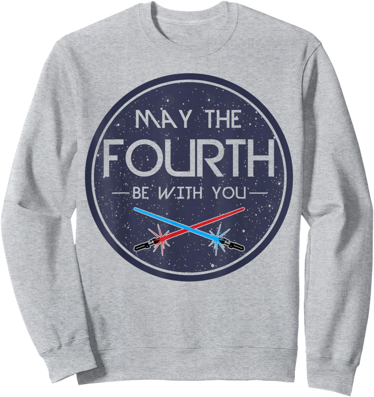 Star Wars May The 4th May The Fourth Be With You Saber Clash Sweatshirt - Sweatshirt | Ash