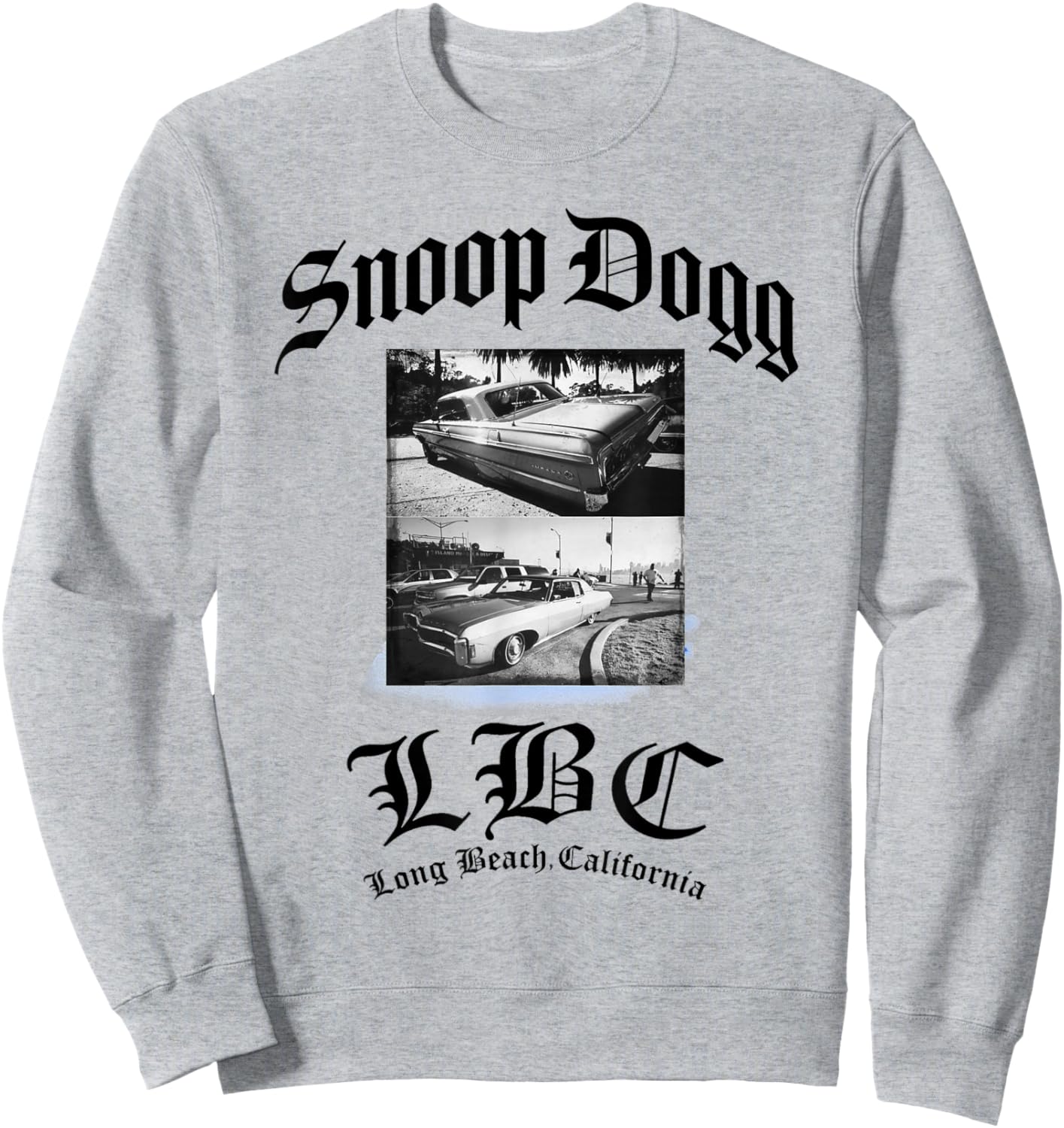 Official Snoop Dogg Long Beach California Sweatshirt - Sweatshirt | Ash