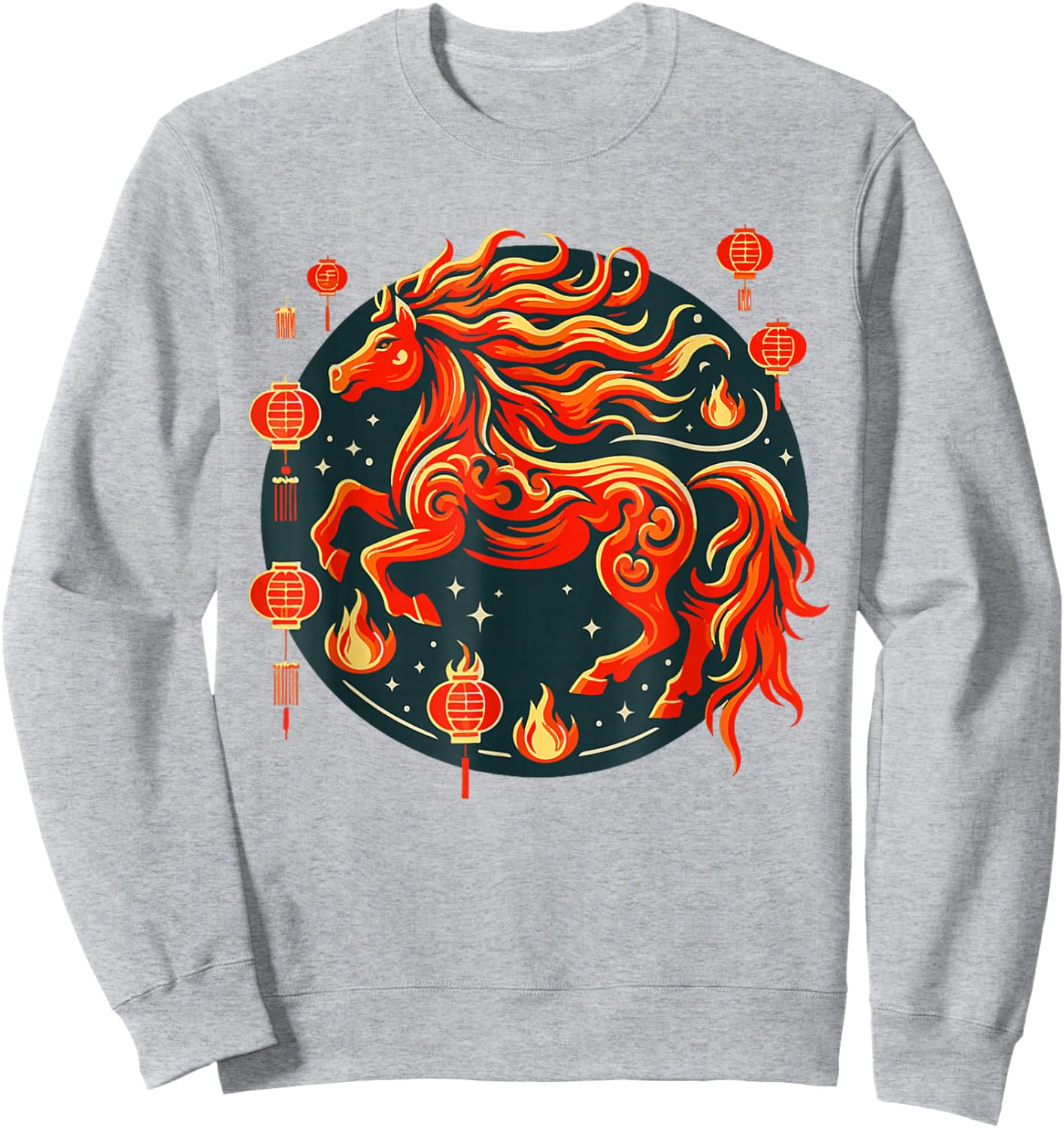 Horse Lunar New Year 2026 Year of The Horse Chinese New Year Sweatshirt - Sweatshirt | Ash