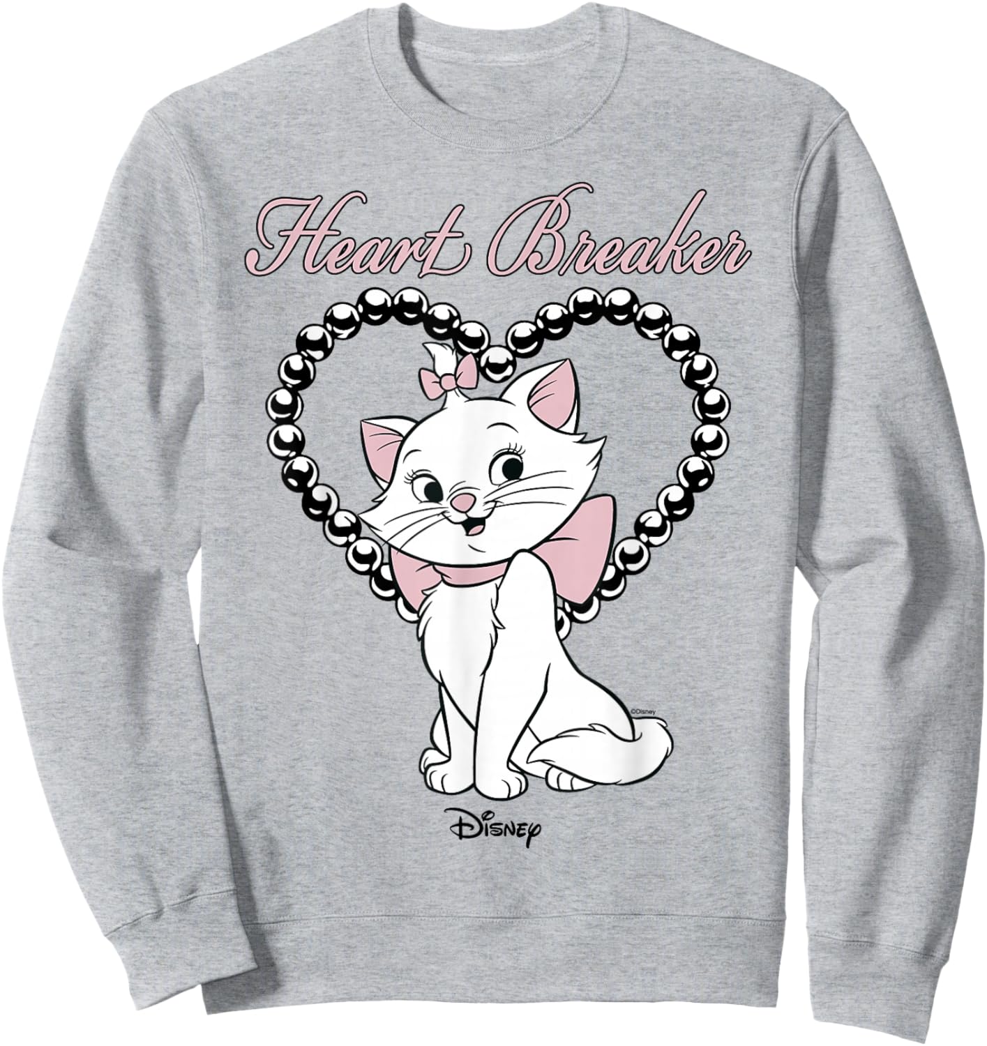 Disney The Aristocats Marie Heart Breaker Bow Sweatshirt - Sweatshirt | Ash