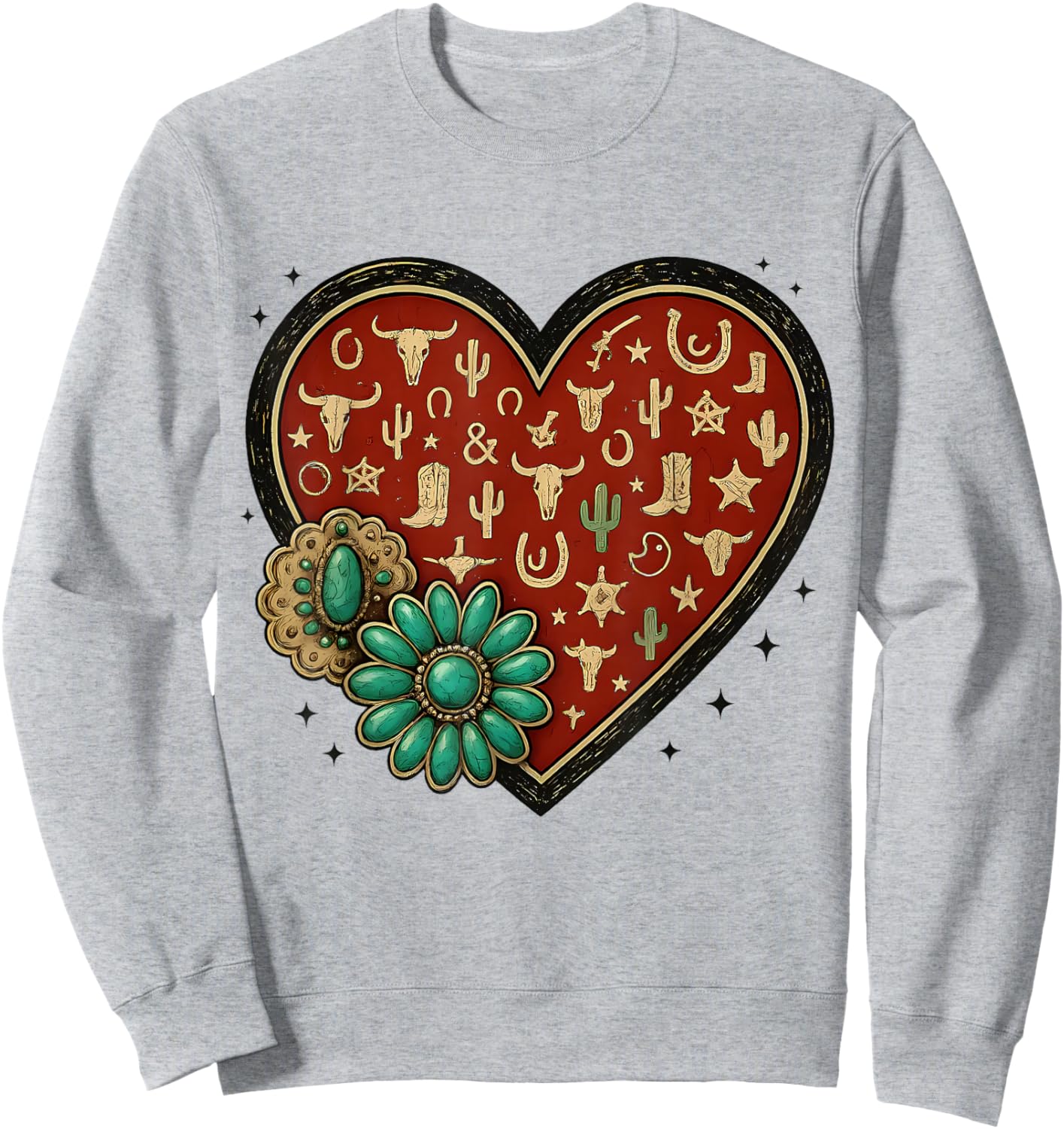 Howdy Valentine Rodeo Western Country Southern Men Women Kid Sweatshirt - Sweatshirt | Ash