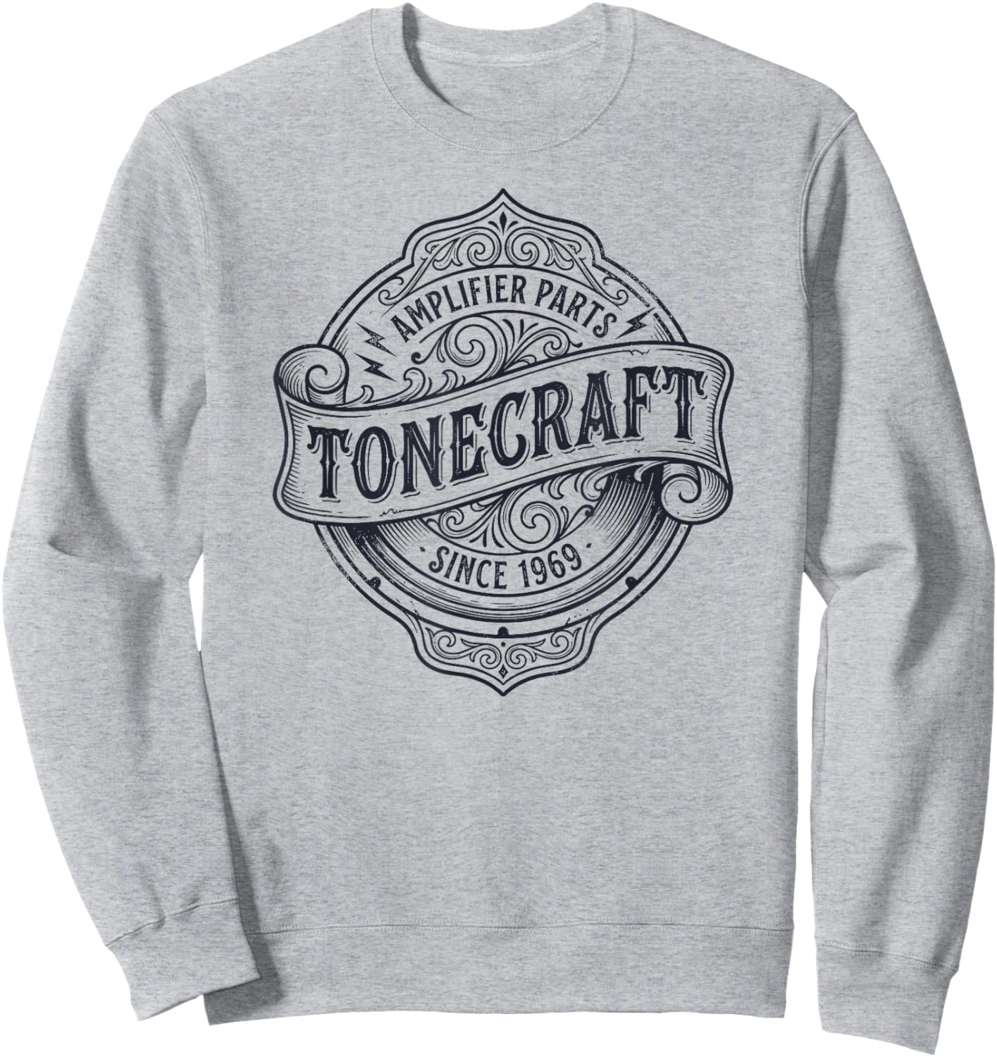Tonecraft Amplifier Parts Vintage Audio 1969 Musician Gear Sweatshirt - Sweatshirt | Ash