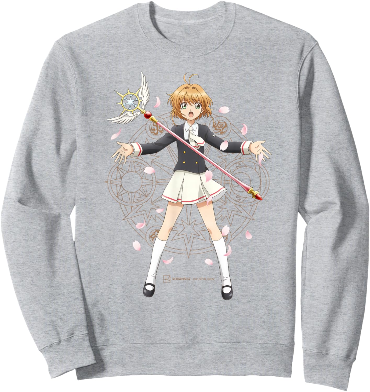 Cardcaptor Sakura: Clear Card - “Sakura in School Uniform B” Sweatshirt - Sweatshirt | Ash