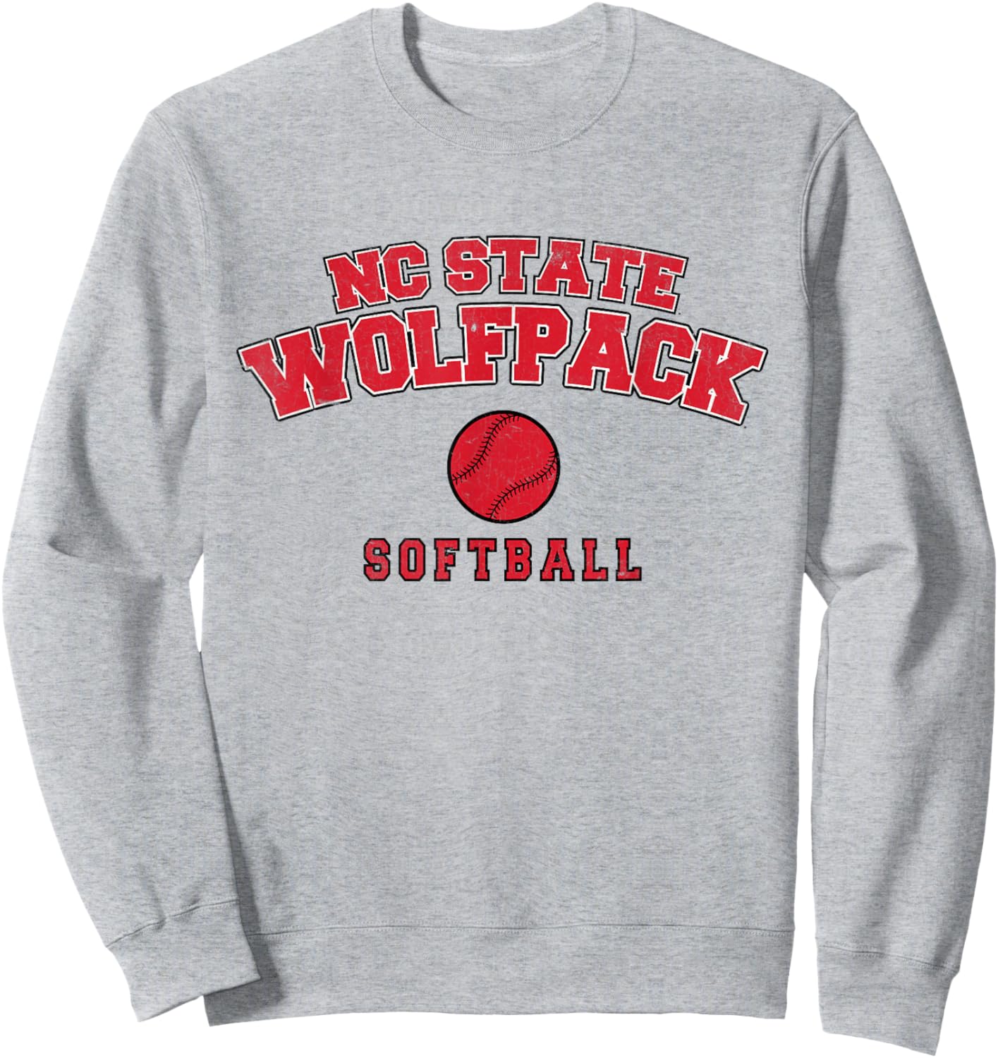 NC State Wolfpack Softball Sweatshirt - Sweatshirt | Ash