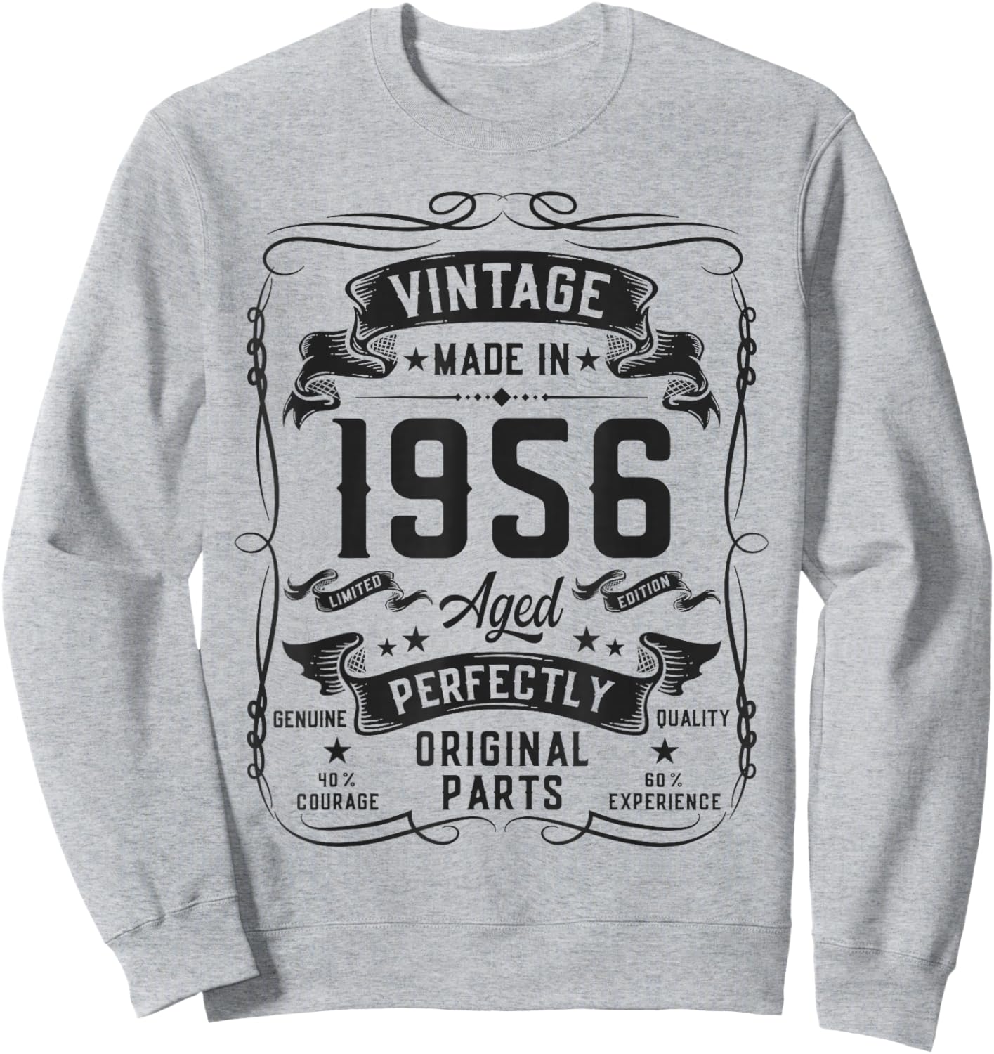 Vintage 1956 70yr 70th Birthday Gifts 70 Years Old Sweatshirt - Sweatshirt | Ash