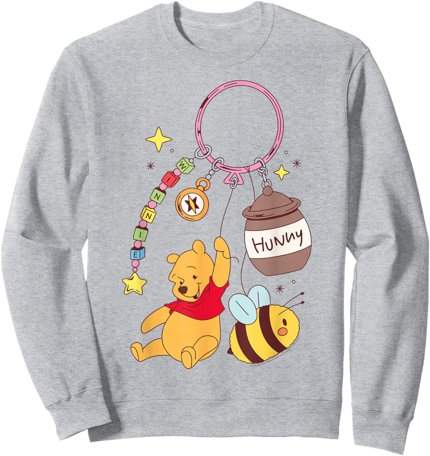 Disney Winnie The Pooh Fashion Bag Charm Sweatshirt - Sweatshirt | Ash