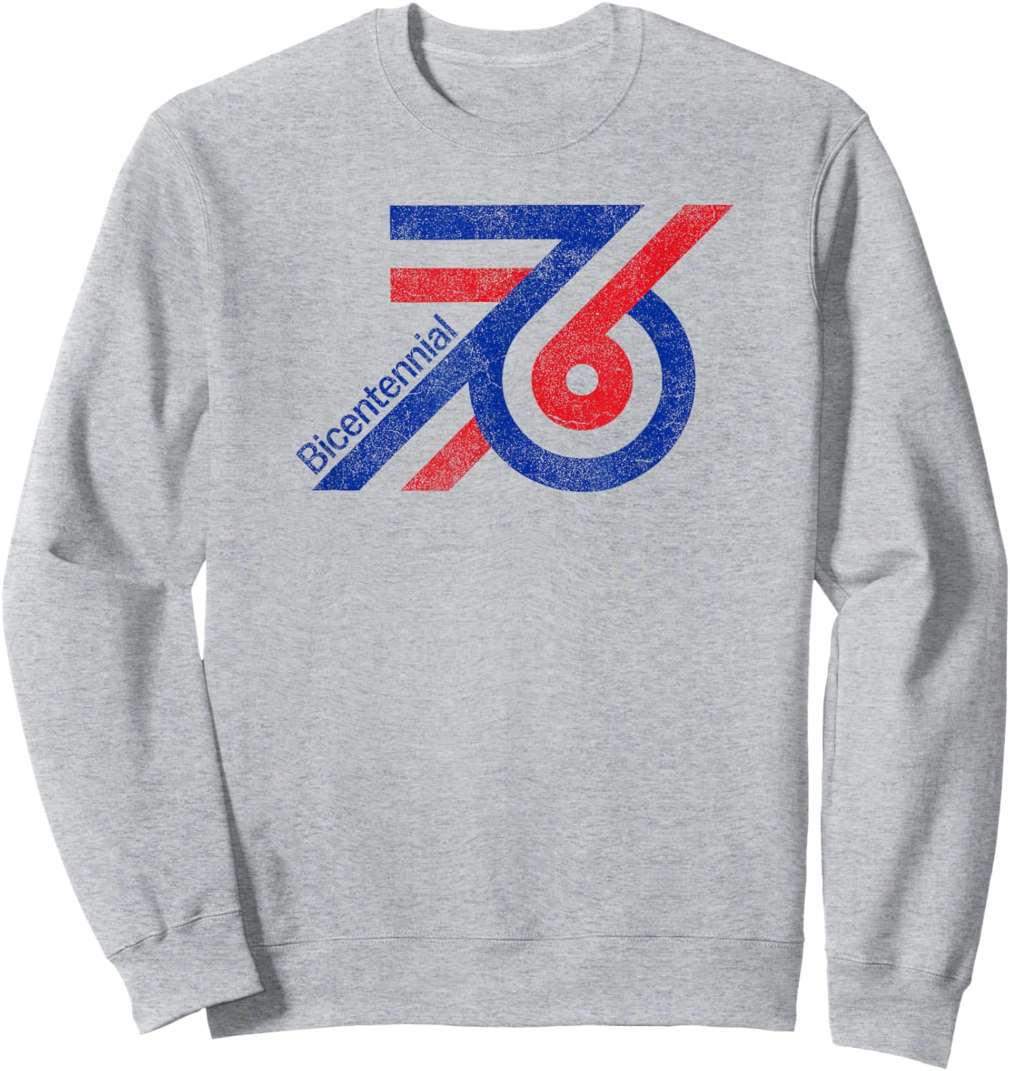 Bicentennial '76 Patriotic Throwback USA Sweatshirt - Sweatshirt | Ash