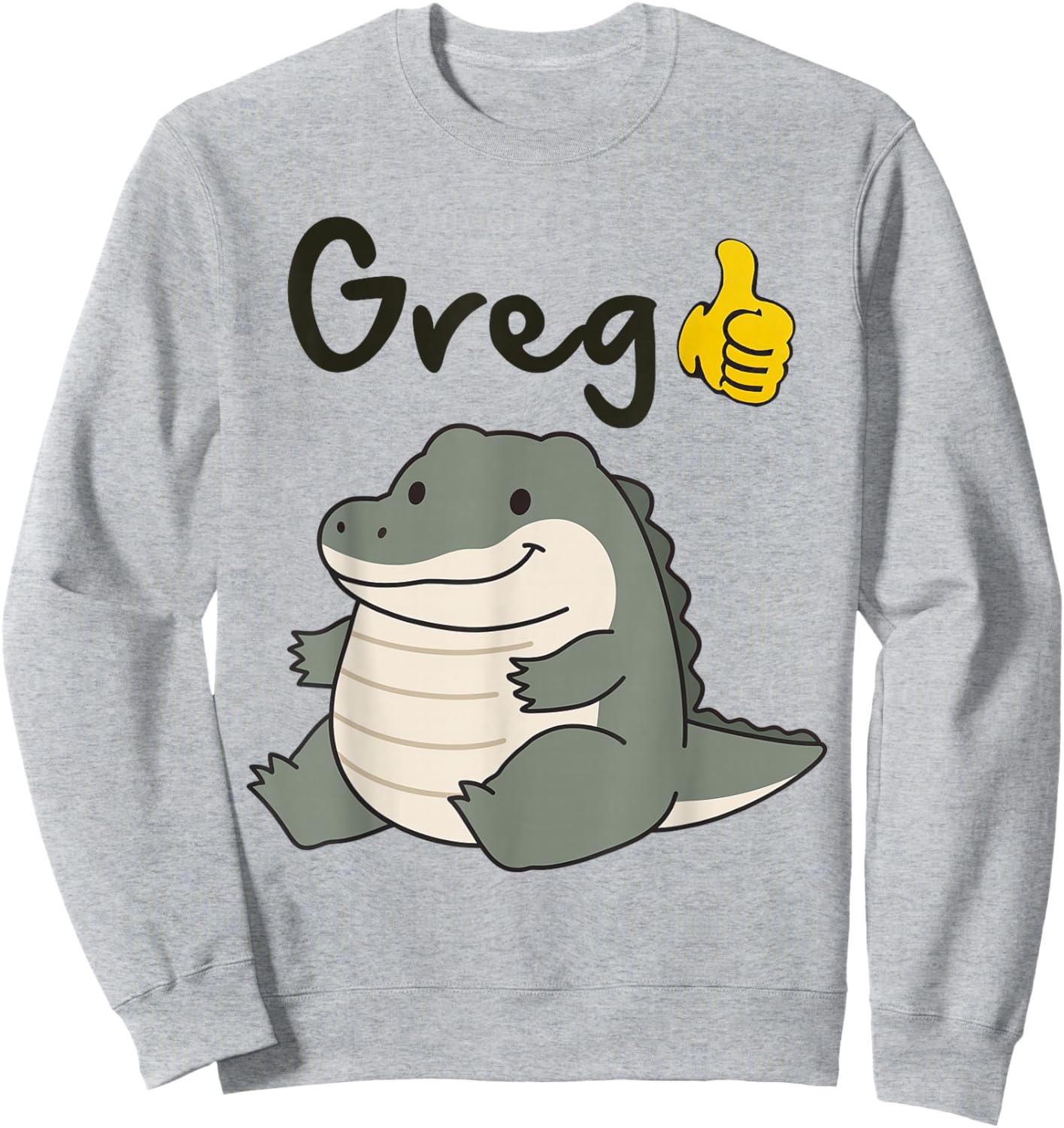 Greg Crocodile Meme Sarcasm Funny Humor Greg Meme Gen Z Sweatshirt - Sweatshirt | Ash