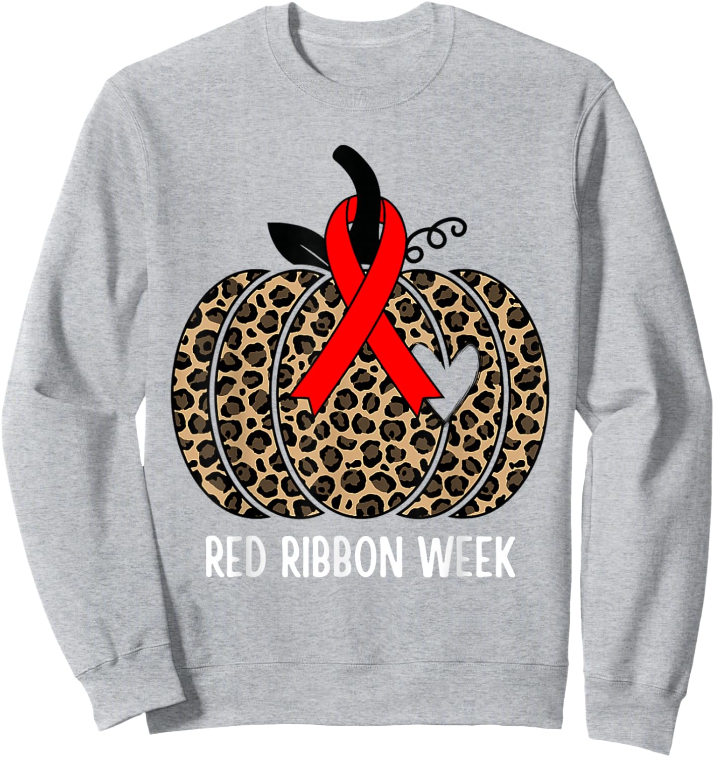 We Wear Red Ribbon for Red Ribbon Week Awareness Men Women Sweatshirt - Sweatshirt | Ash
