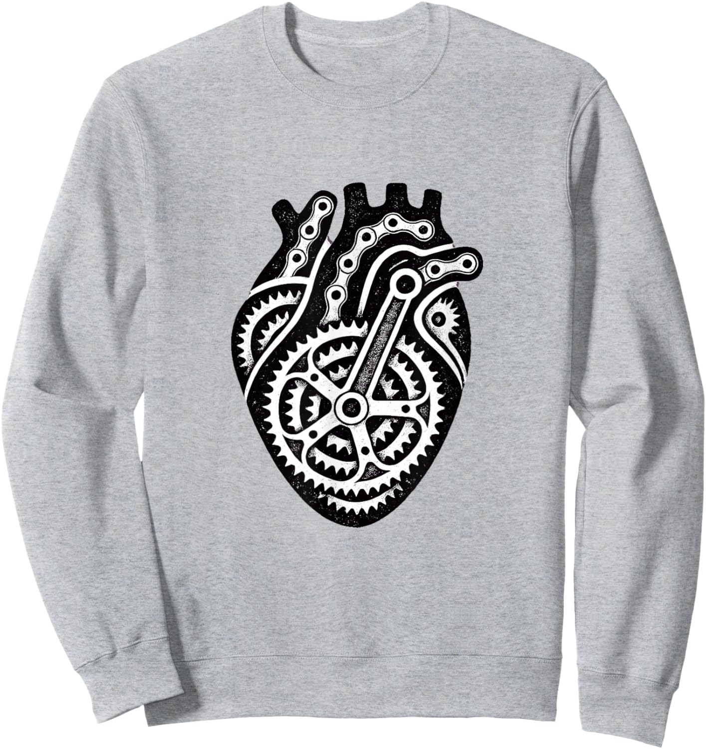 Bicycle Bike Heart Cycling Love Biker Men Women Biking Sweatshirt - Sweatshirt | Ash