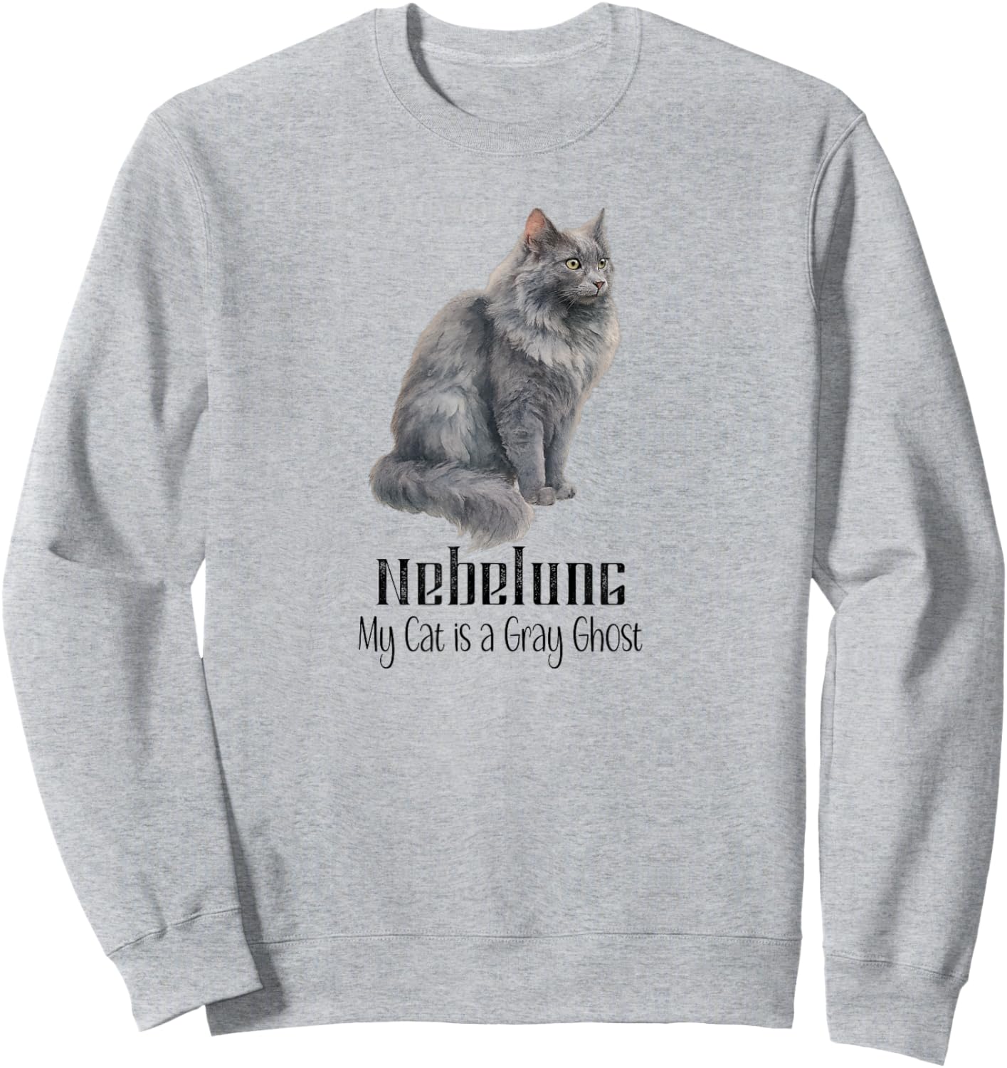 Nebelung Cat Gray Ghost for Pet Fans Sweatshirt - Sweatshirt | Ash