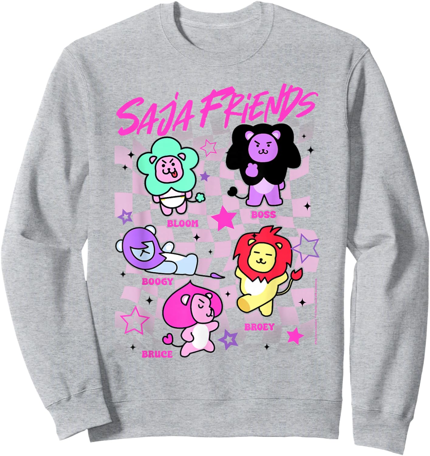 Kpop Demon Hunters Halloween Saja Friends Poster Sweatshirt - Sweatshirt | Ash