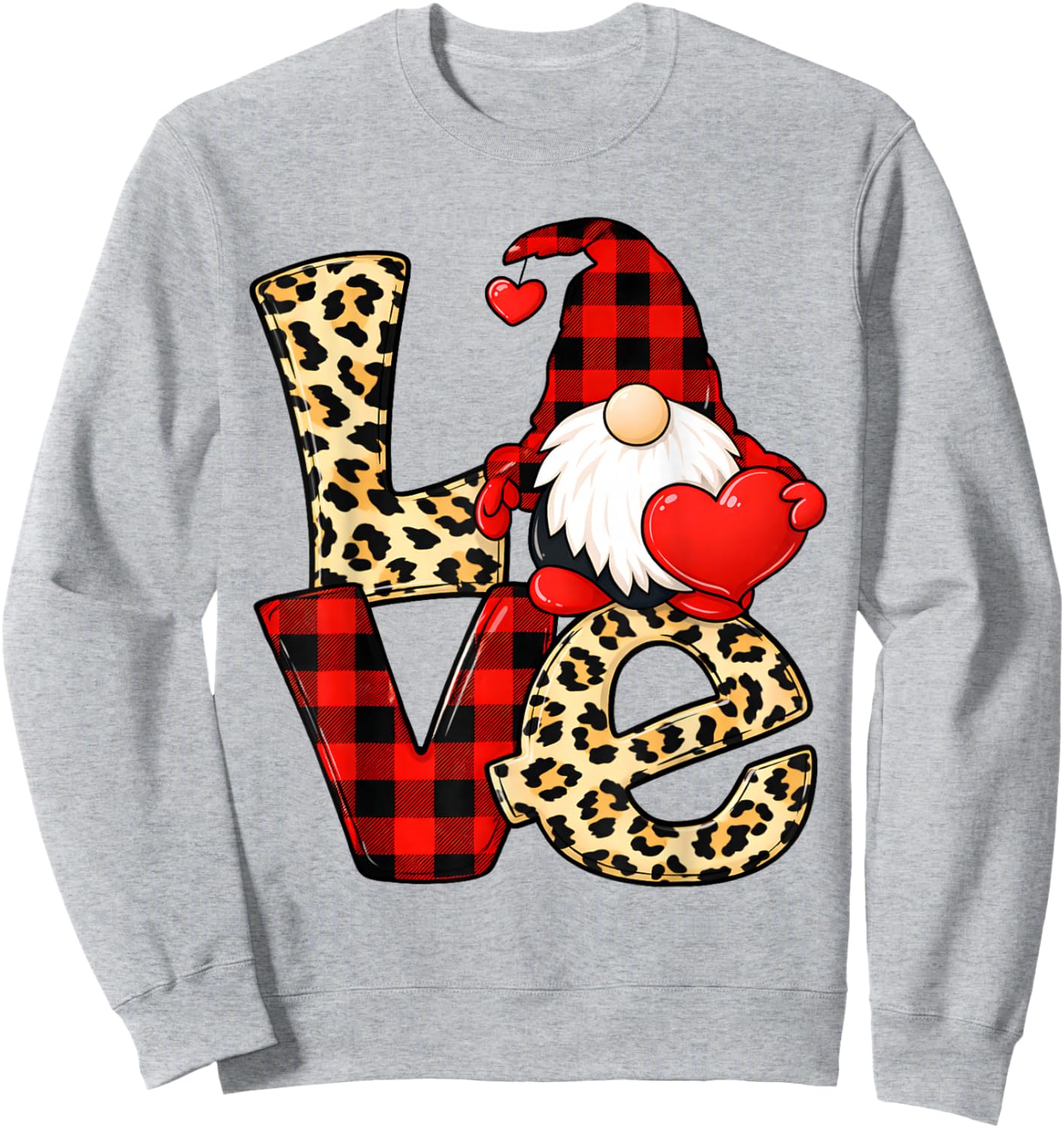 Gnome Love Valentine Gnomes Valentines Day Men Women Kids Sweatshirt - Sweatshirt | Ash