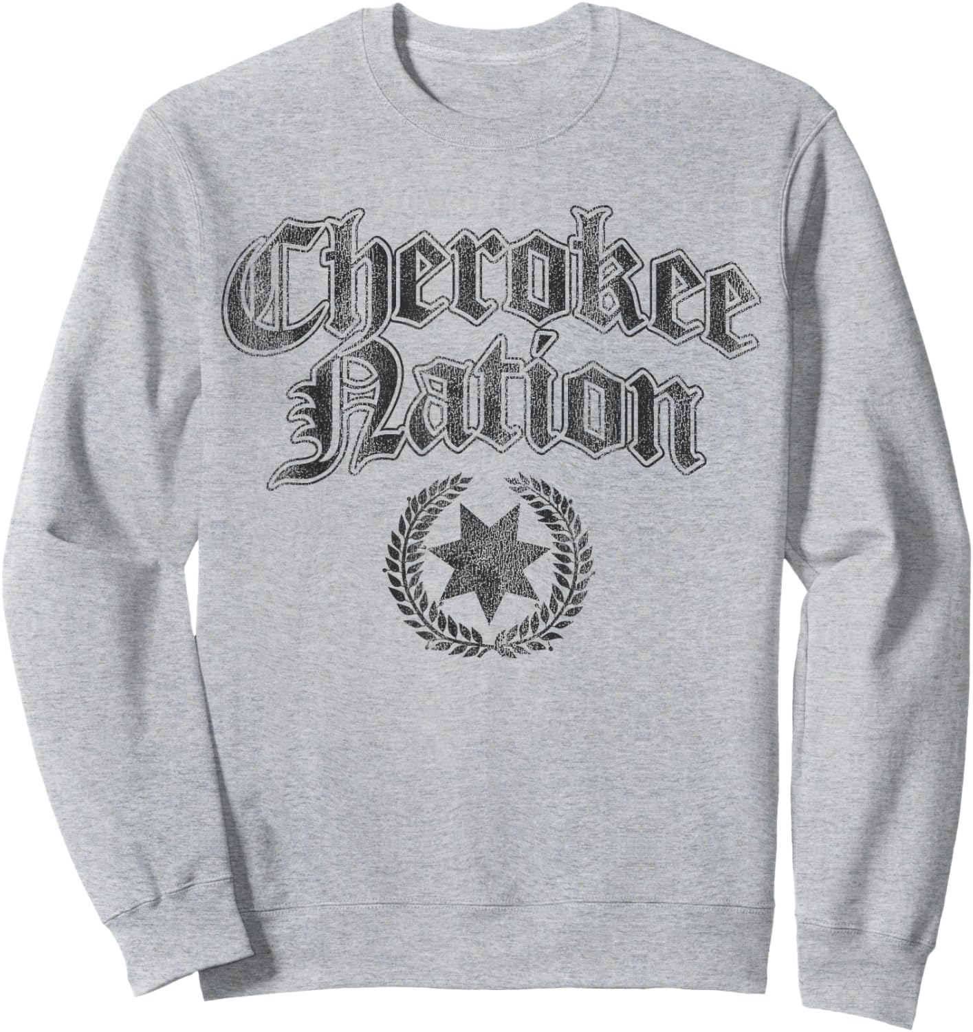 Vintage Cherokee Nation Native American Indian Sweatshirt - Sweatshirt | Ash