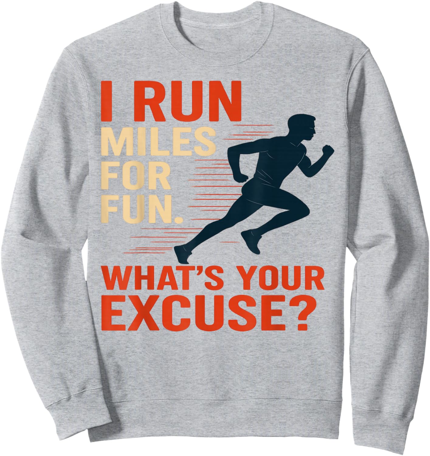 Cross Country Runner Athlete Track & Field Football Teen Boy Sweatshirt - Sweatshirt | Ash