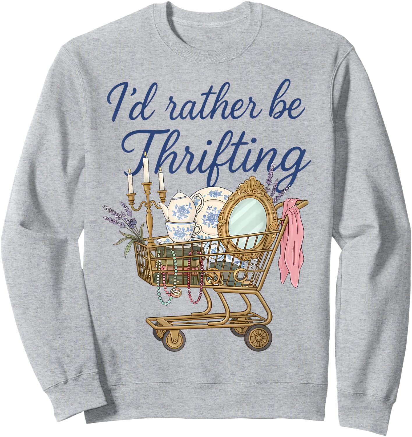 Thrift Lover Sweatshirt - Sweatshirt | Ash