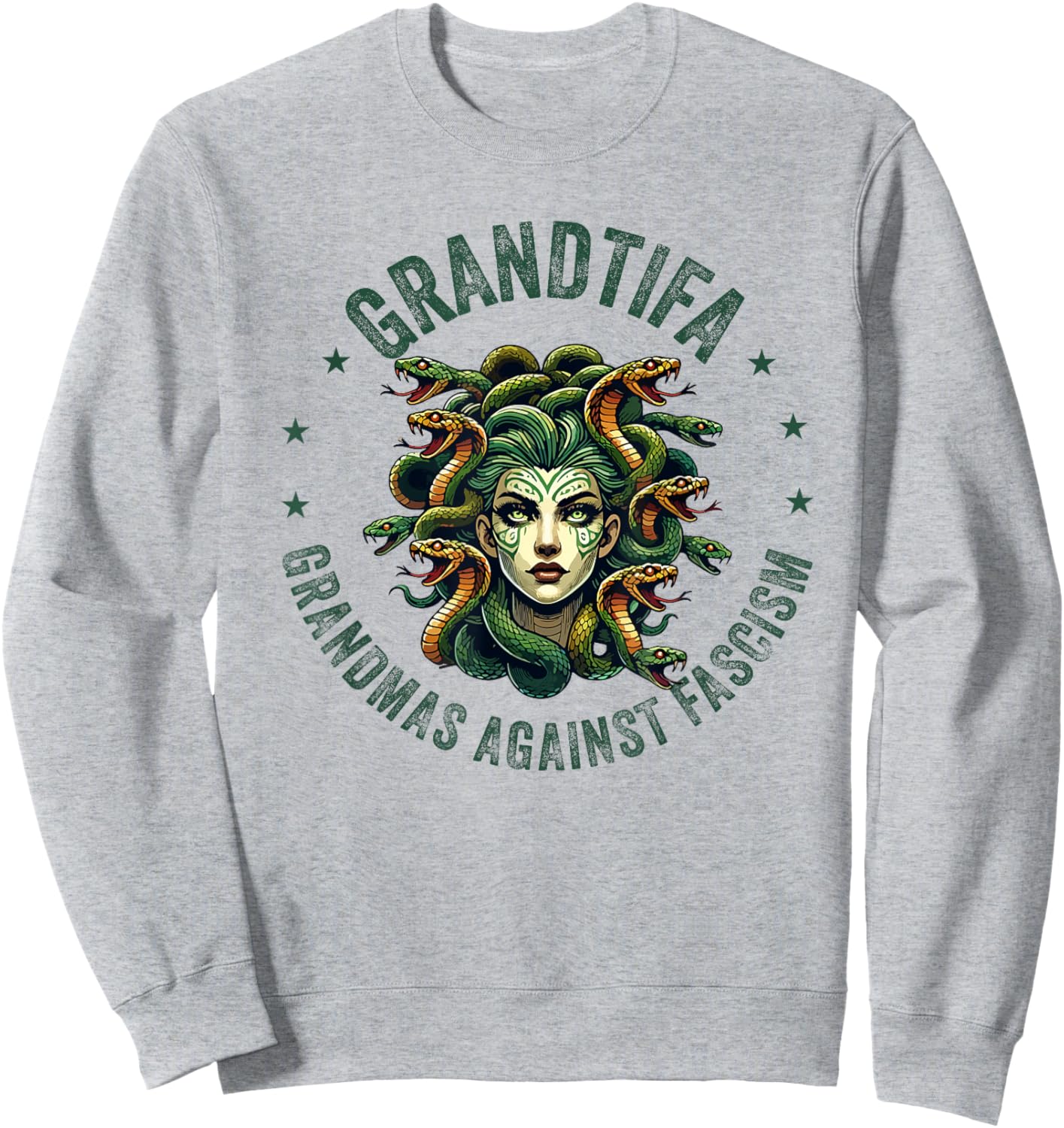 Protest Medusa Feminist Sweatshirt - Sweatshirt | Ash