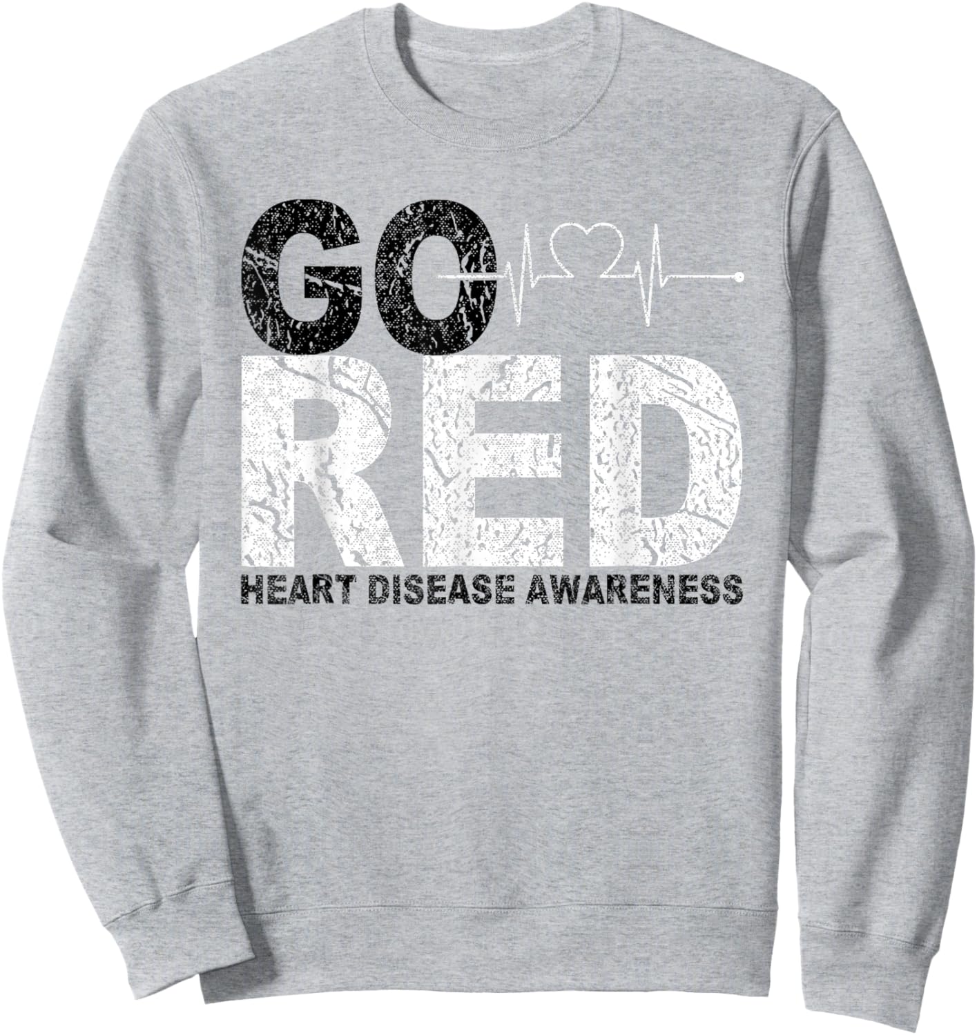 We Wear Red Day Go Red Heart Disease Awareness Month Go Red Sweatshirt - Sweatshirt | Ash