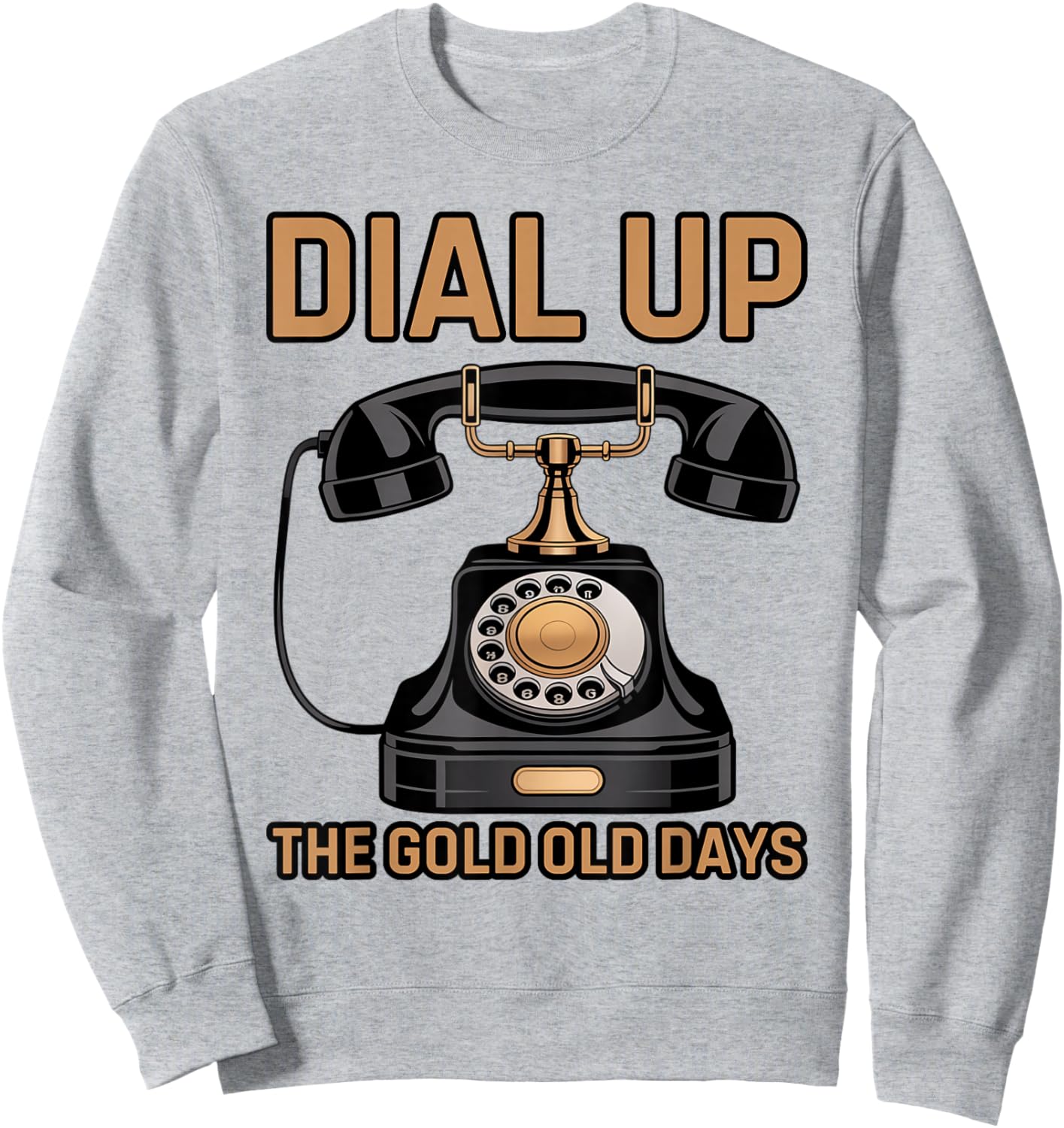 Vintage Retro Rotary Dial Telephone Sweatshirt - Sweatshirt | Ash