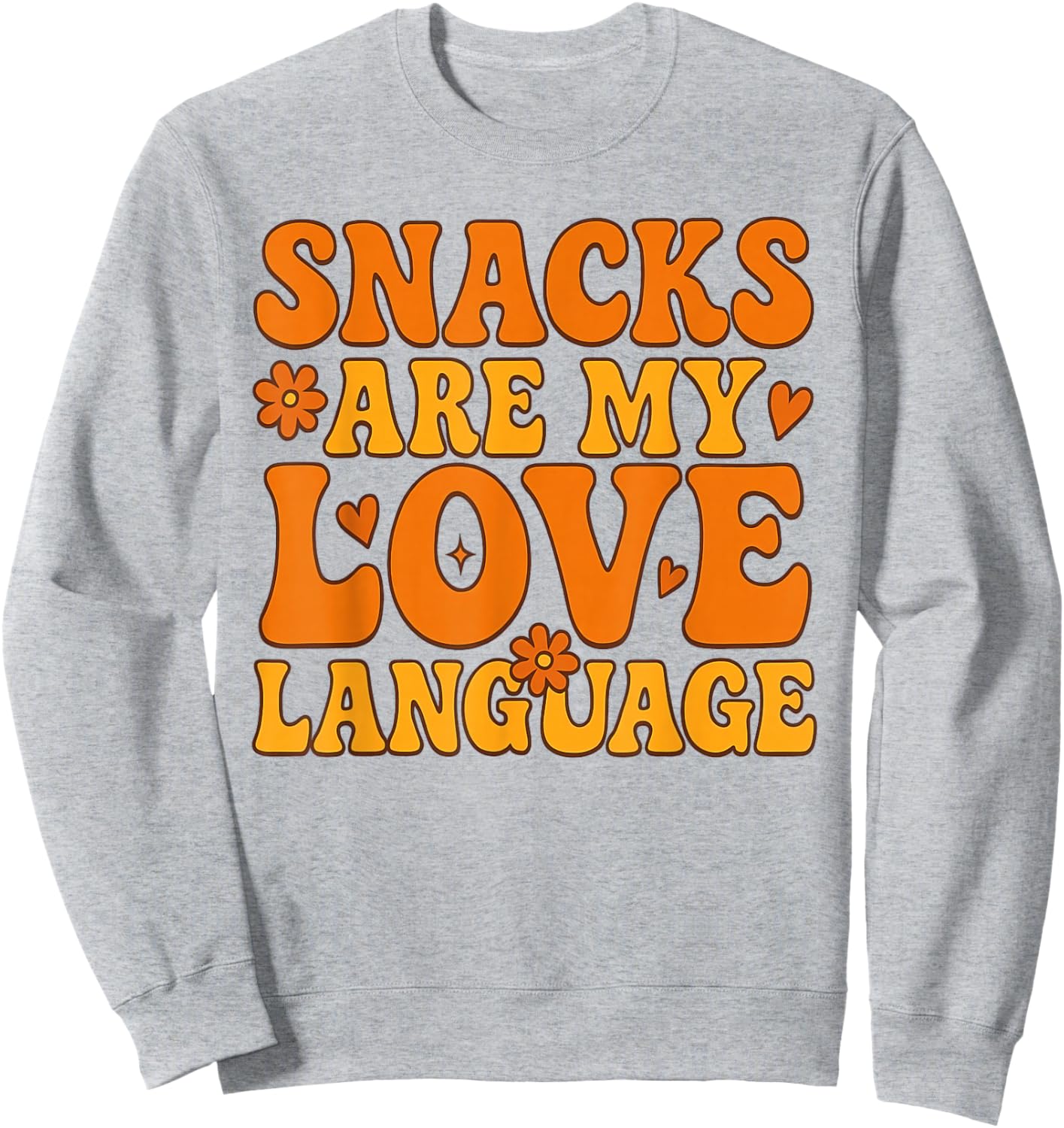 Snacks are My Love Language Valentines 2026 Kids Boys Sweatshirt - Sweatshirt | Ash