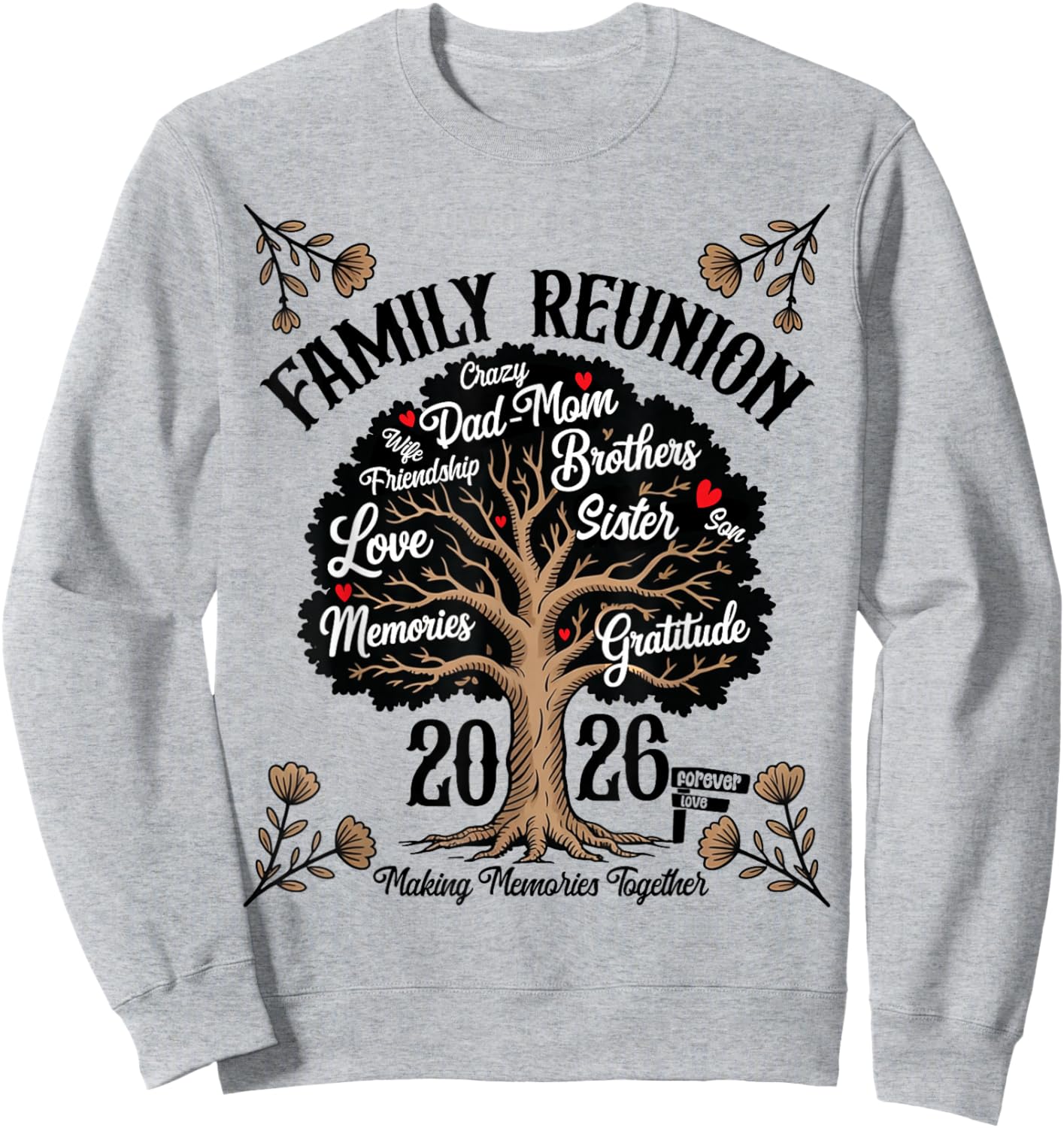 Making Memories Family Matching Group Family Reunion 2026 Sweatshirt - Sweatshirt | Ash