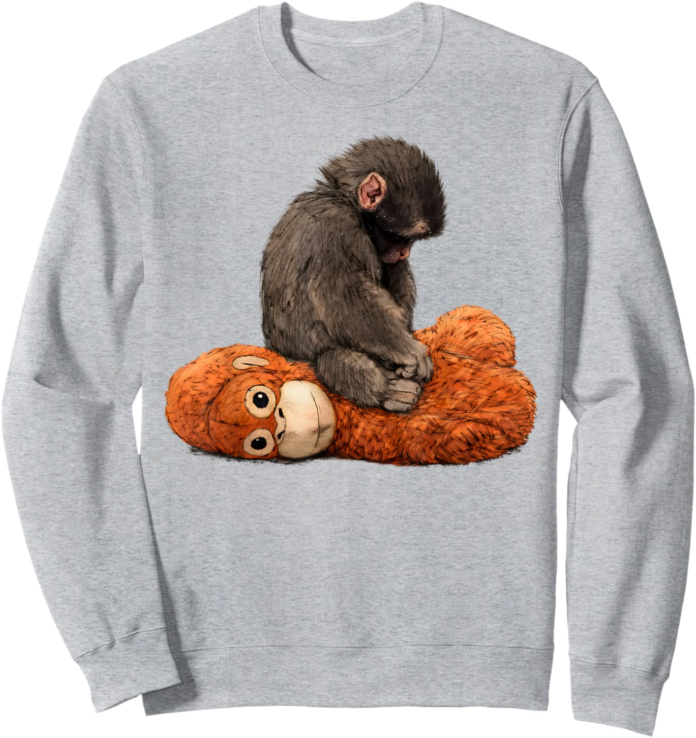 Baby Monkey Punch Sweatshirt - Sweatshirt | Ash