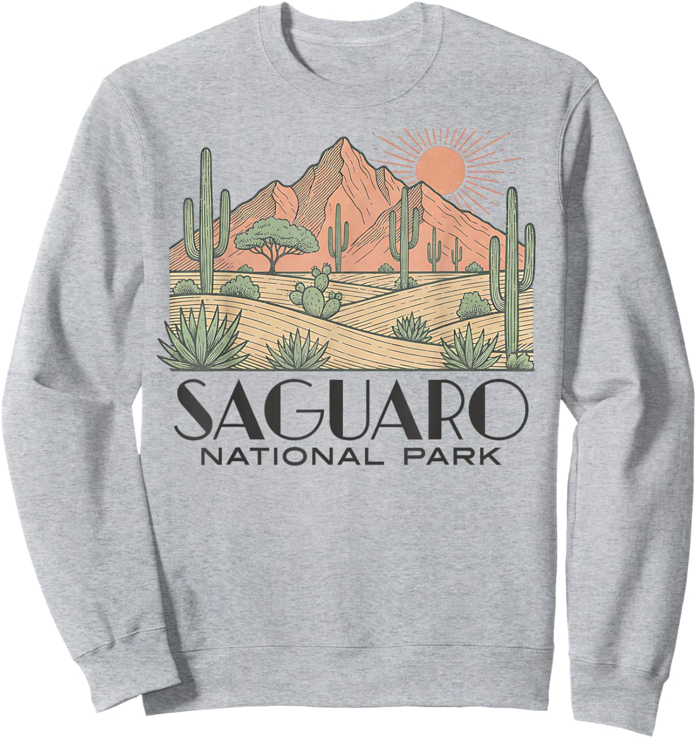 Saguaro National Park Sweatshirt - Sweatshirt | Ash