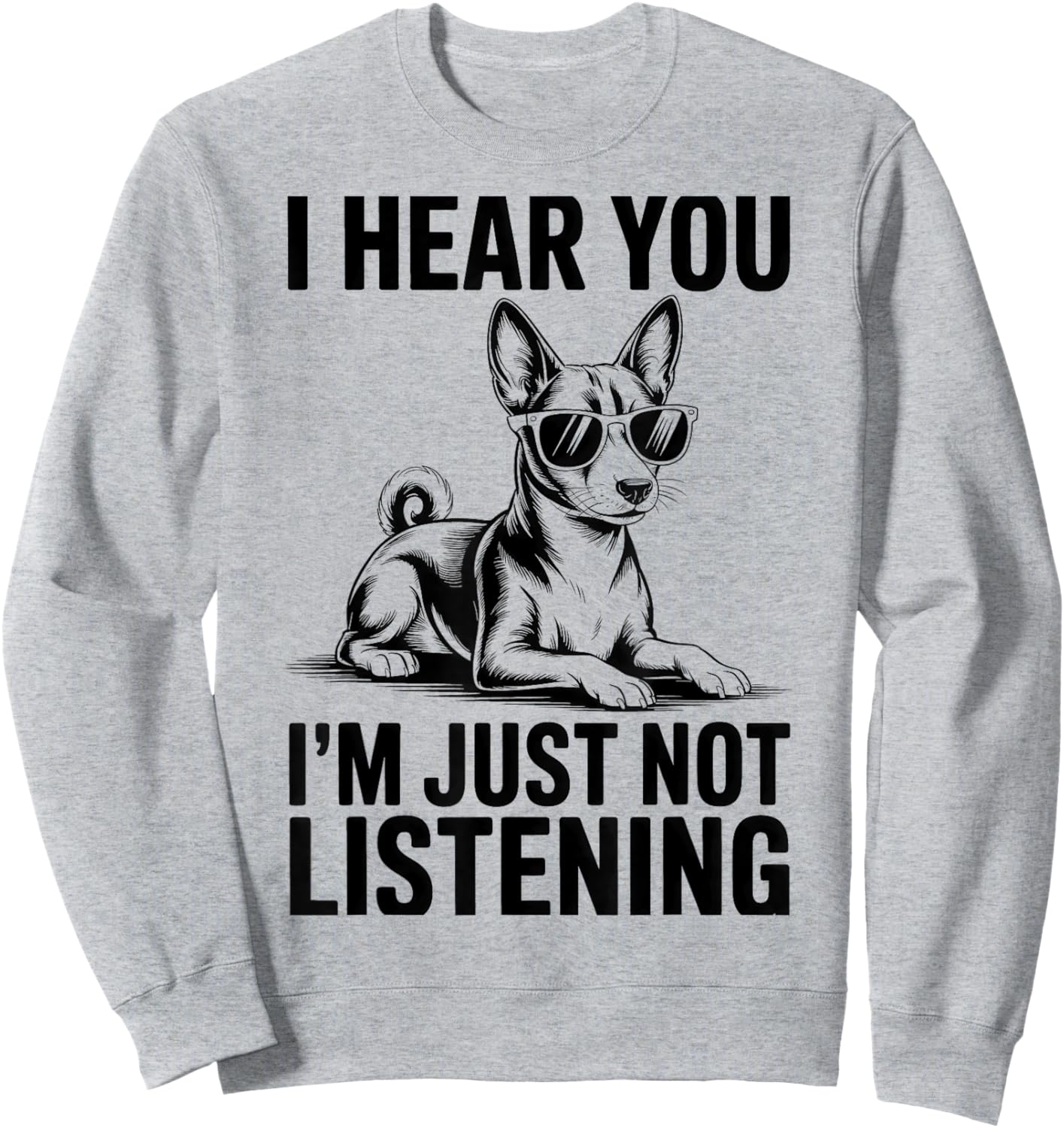 Basenji Funny Basenji Sweatshirt - Sweatshirt | Ash