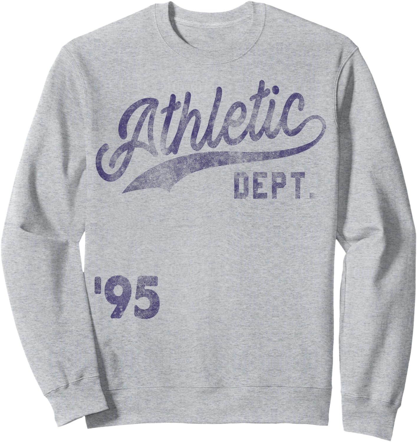 Trendy Apparel Athletic Department '95 Vintage Style Font Sweatshirt - Sweatshirt | Ash