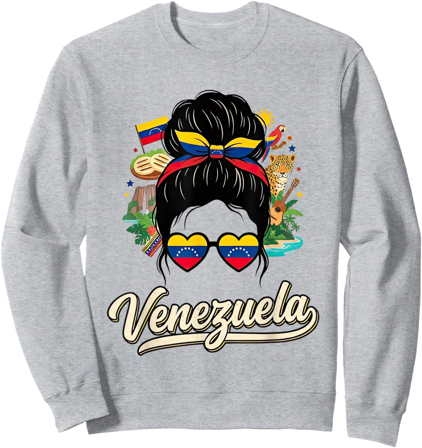 Venezuela for Woman Venezuelan for Girl Travel Souvenir Sweatshirt - Sweatshirt | Ash