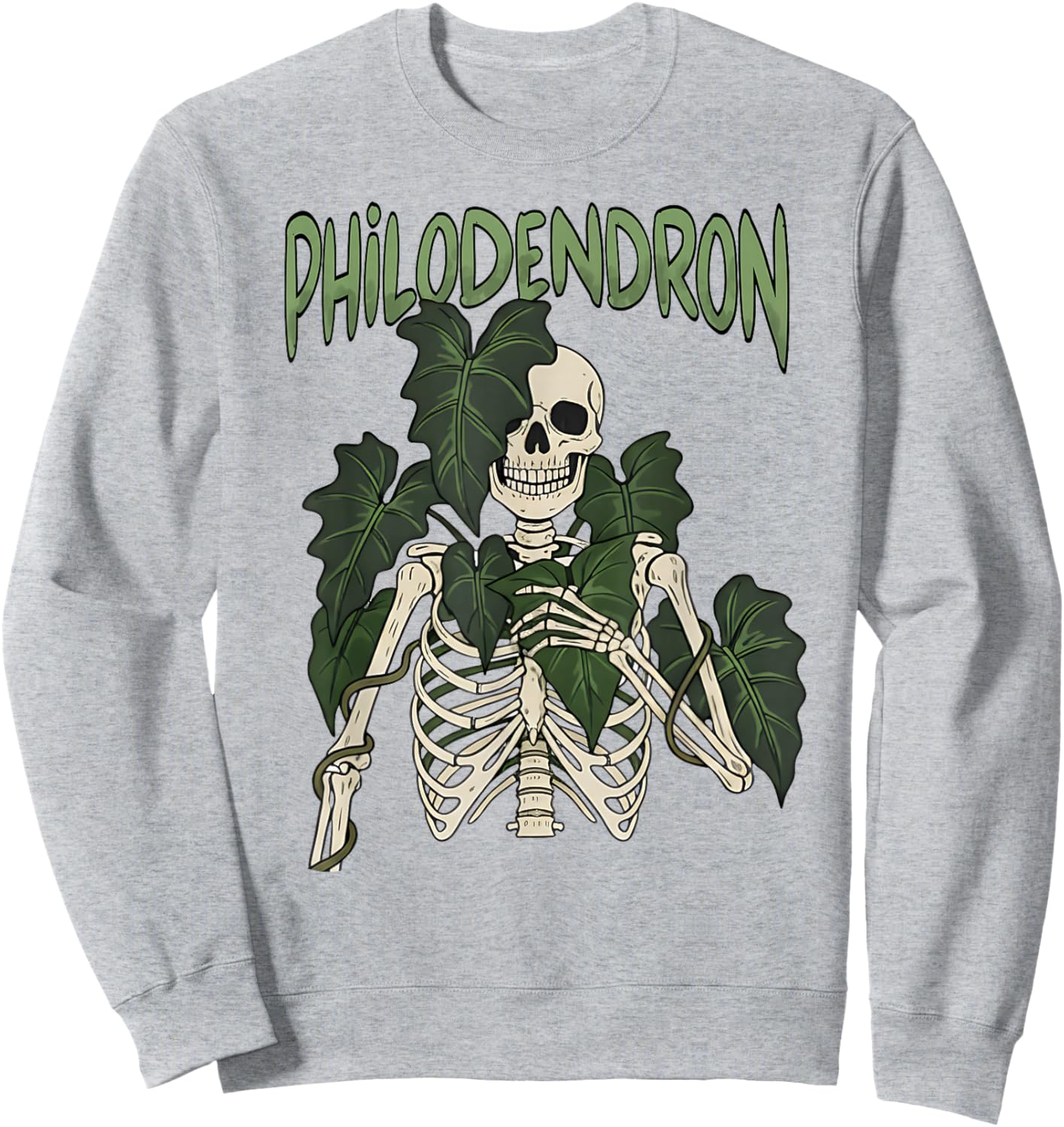 Plant Lady Gardening Planting Lover Monstera Philodendron Sweatshirt - Sweatshirt | Ash