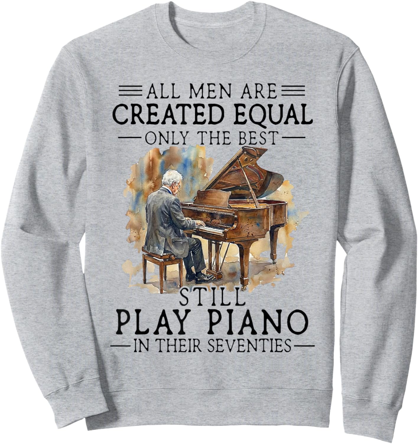 Old Man - All Men are Created Equal Sweatshirt - Sweatshirt | Ash