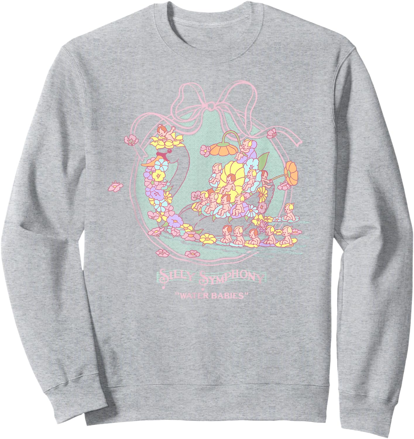 Disney Silly Symphonies Water Babies Coquette Portrait Sweatshirt - Sweatshirt | Ash
