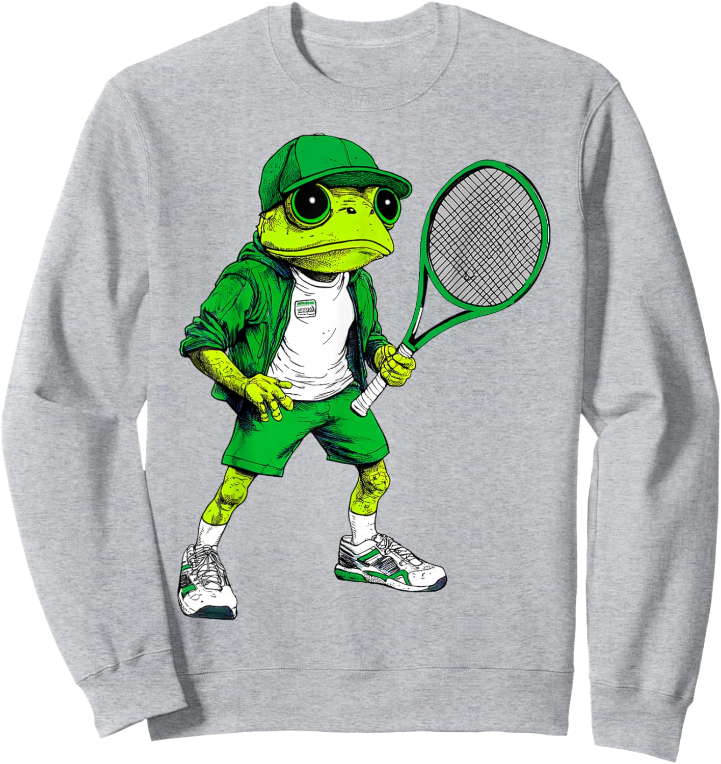 Frog Tennis Sweatshirt - Sweatshirt | Ash