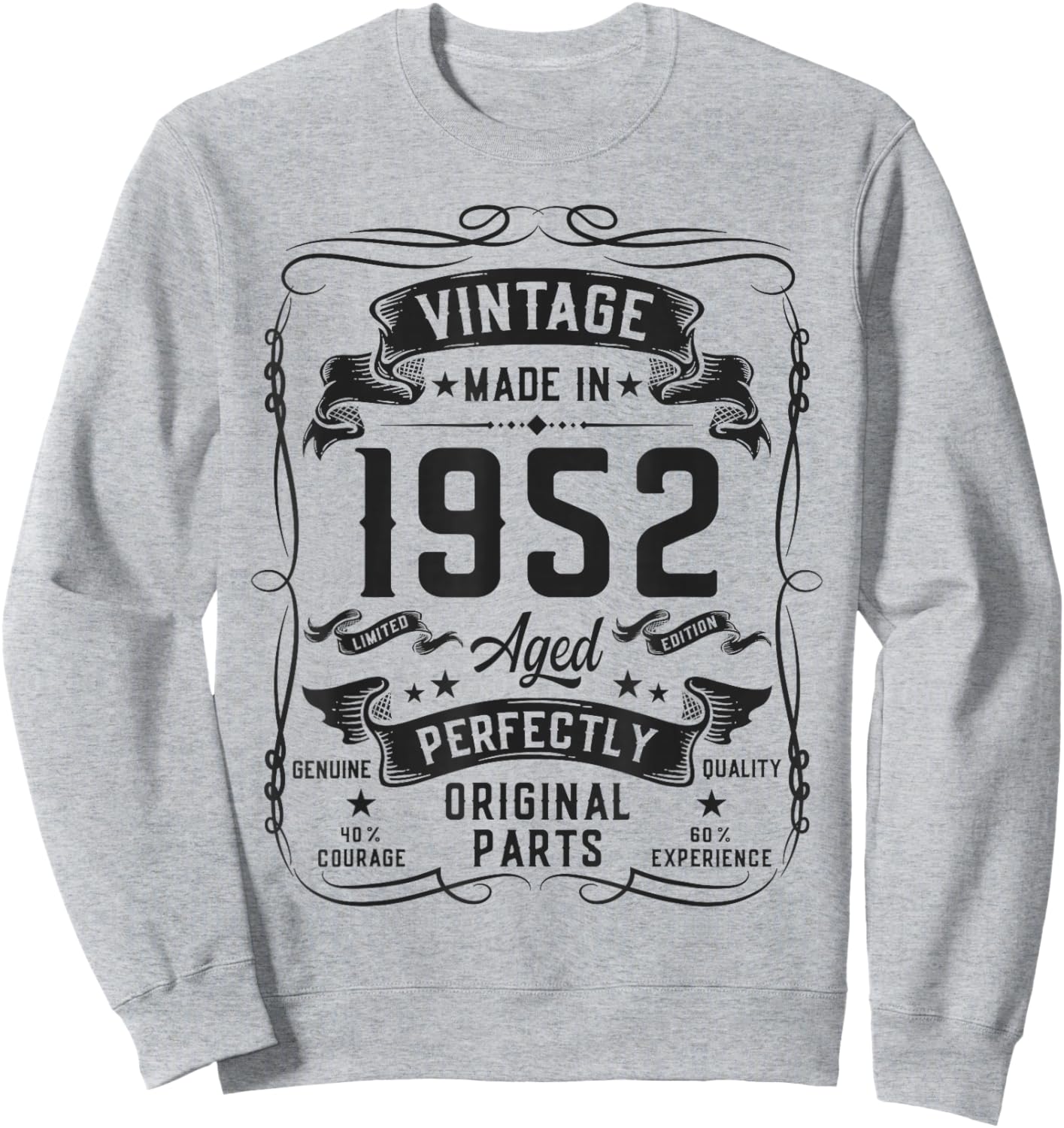 Vintage 1952 74yr 74th Birthday Gifts 74 Years Old Sweatshirt - Sweatshirt | Ash