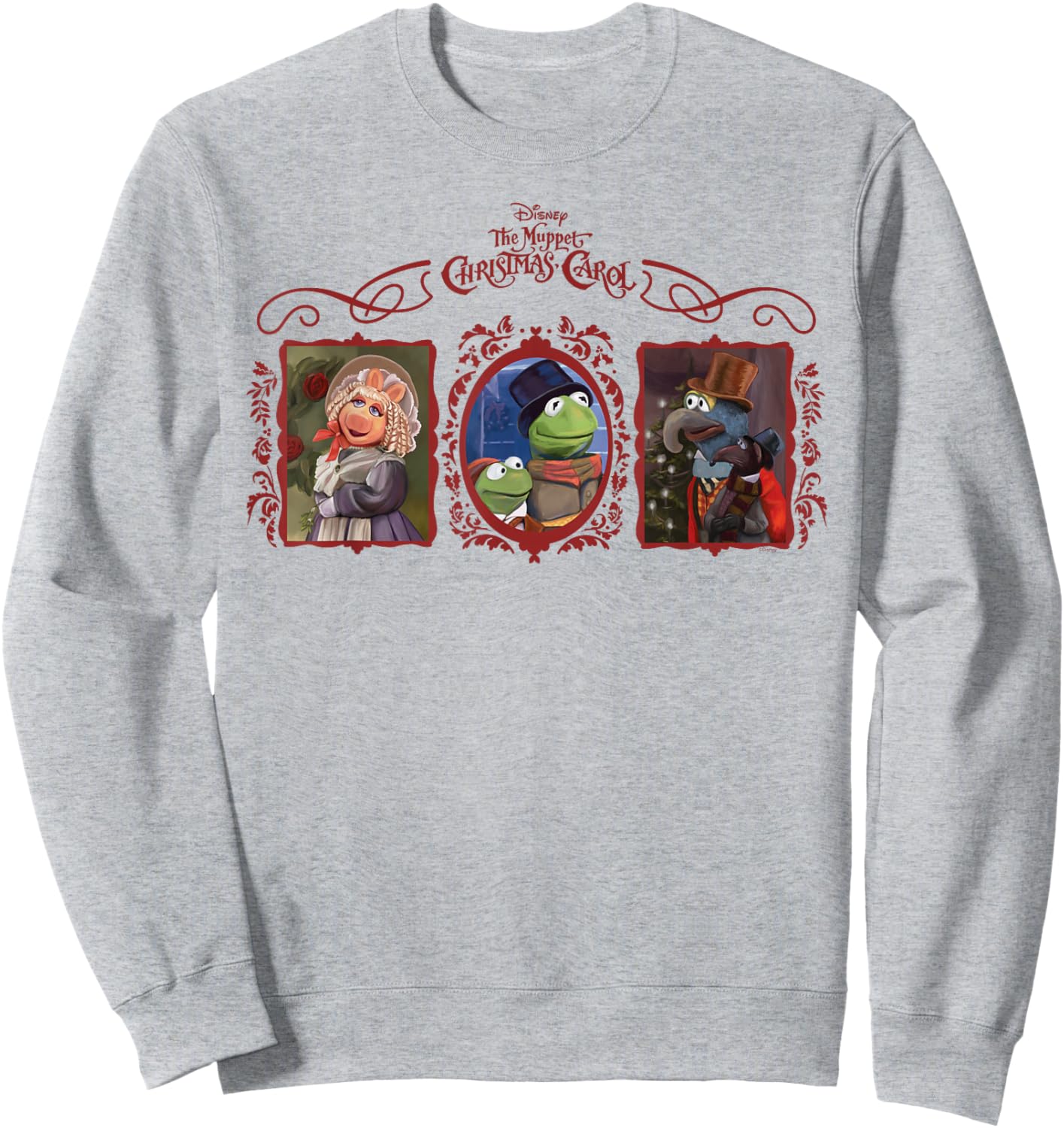 Disney The Muppet Christmas Carol Holiday Coquette Trio Sweatshirt - Sweatshirt | Ash