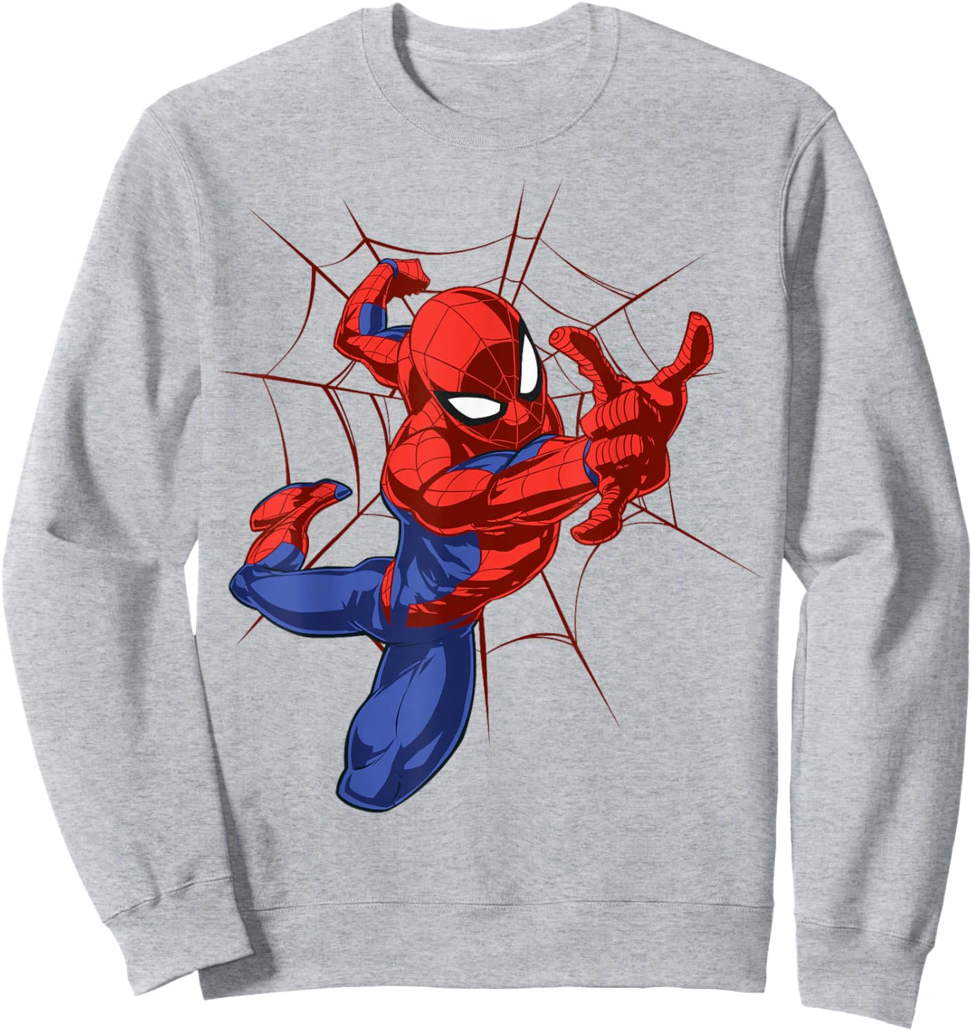 Marvel Comics Spider-Man Web Slinger Cool Action Sweatshirt - Sweatshirt | Ash