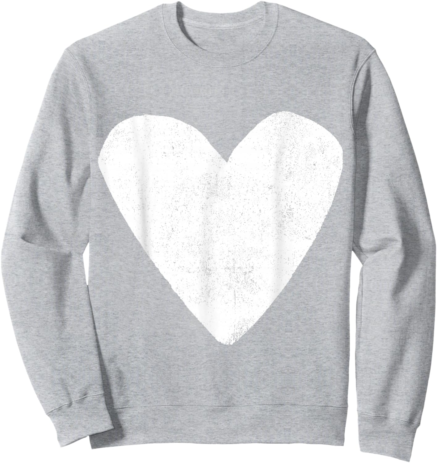 Love Heart White Color Light Blue Sweatshirt - Sweatshirt | Ash