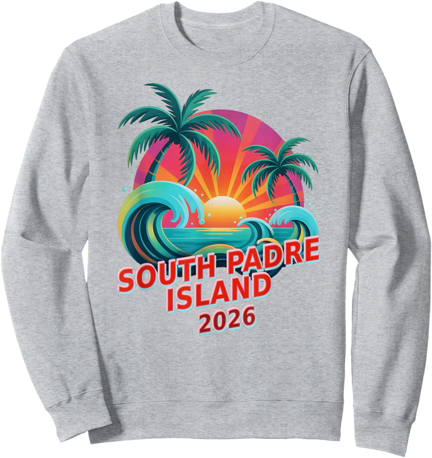 All Girls South Padre Island 2026 Birthday Trip Pink Sweatshirt - Sweatshirt | Ash