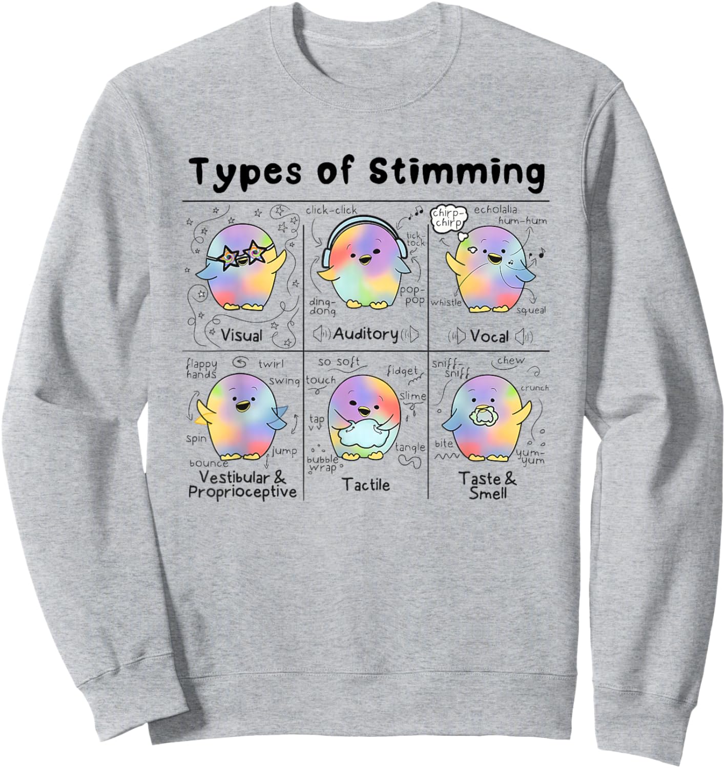 Types of Stimming Sweatshirt - Sweatshirt | Ash