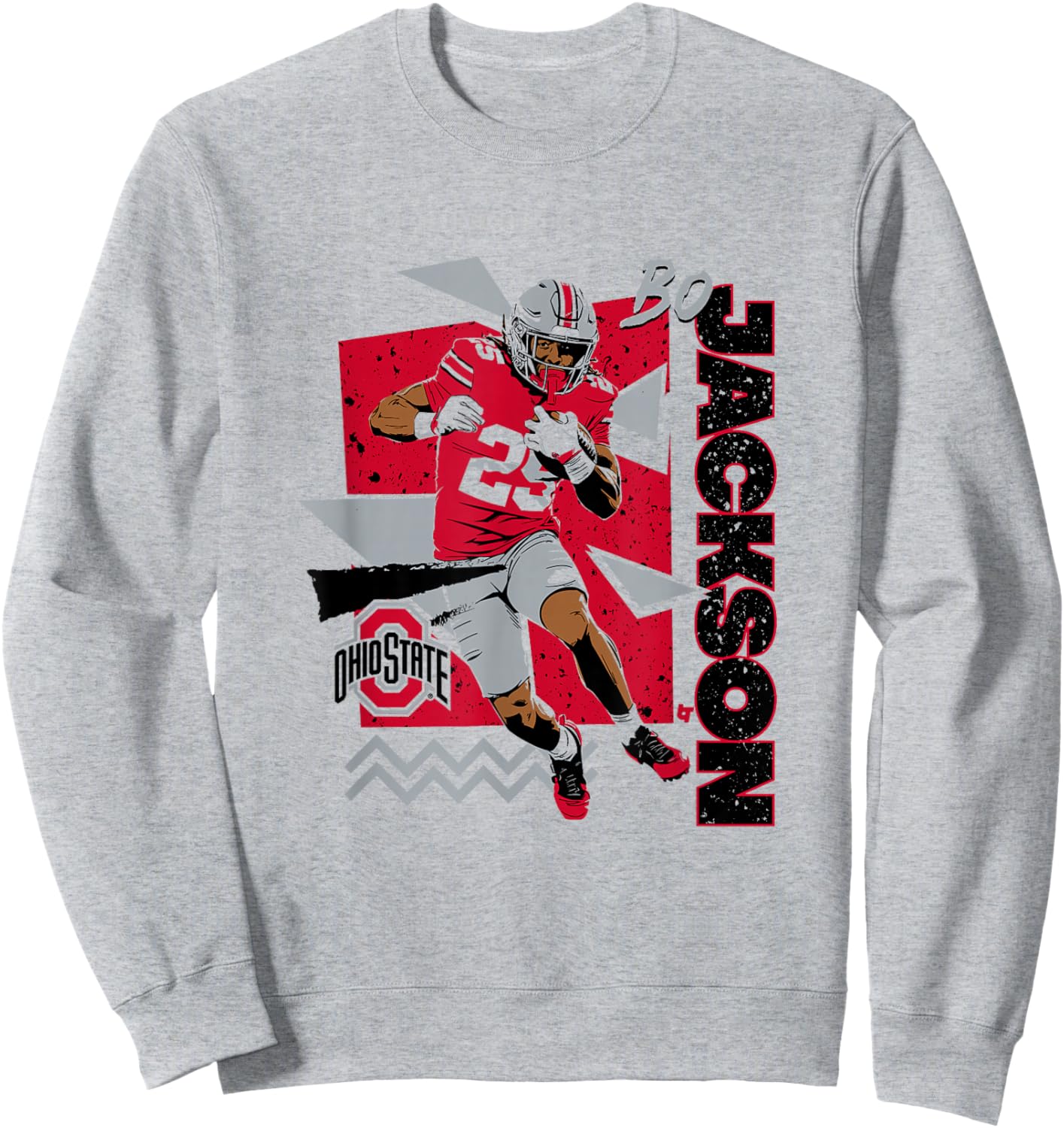 Bo Jackson - 90s Style - Ohio State Football Sweatshirt - Sweatshirt | Ash