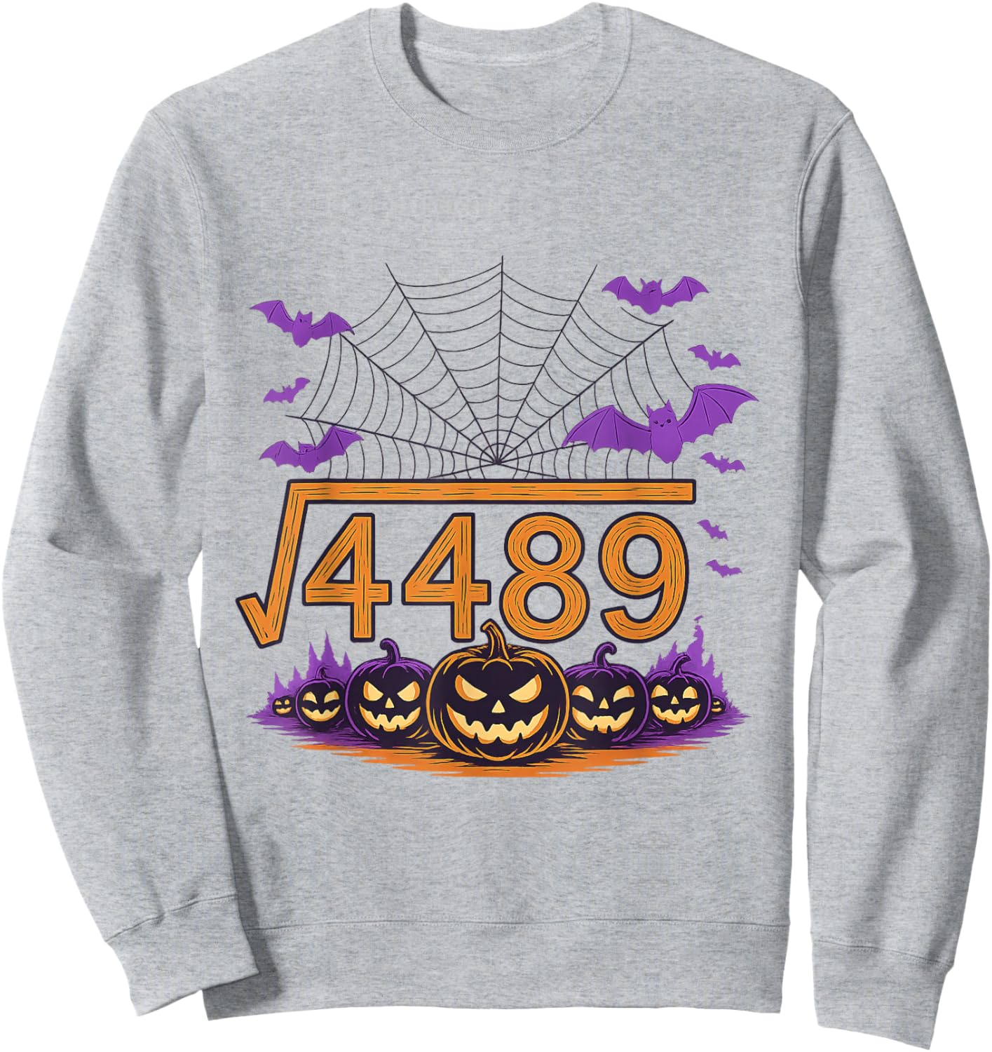 67 Meme Square Root 4489 Slang Math Halloween Costume Sweatshirt - Sweatshirt | Ash