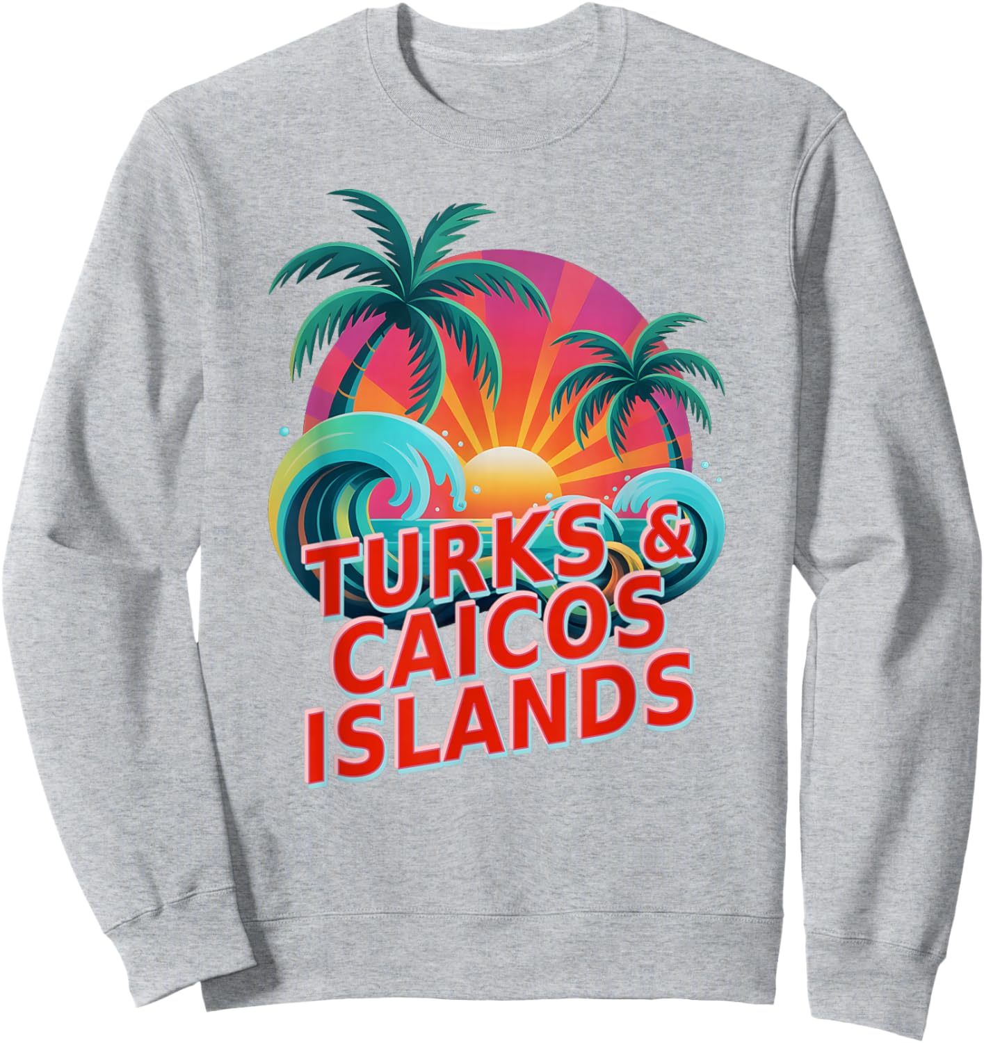 Family Turks Caicos Islands Cousin Vacation Surfing Vacay Sweatshirt - Sweatshirt | Ash
