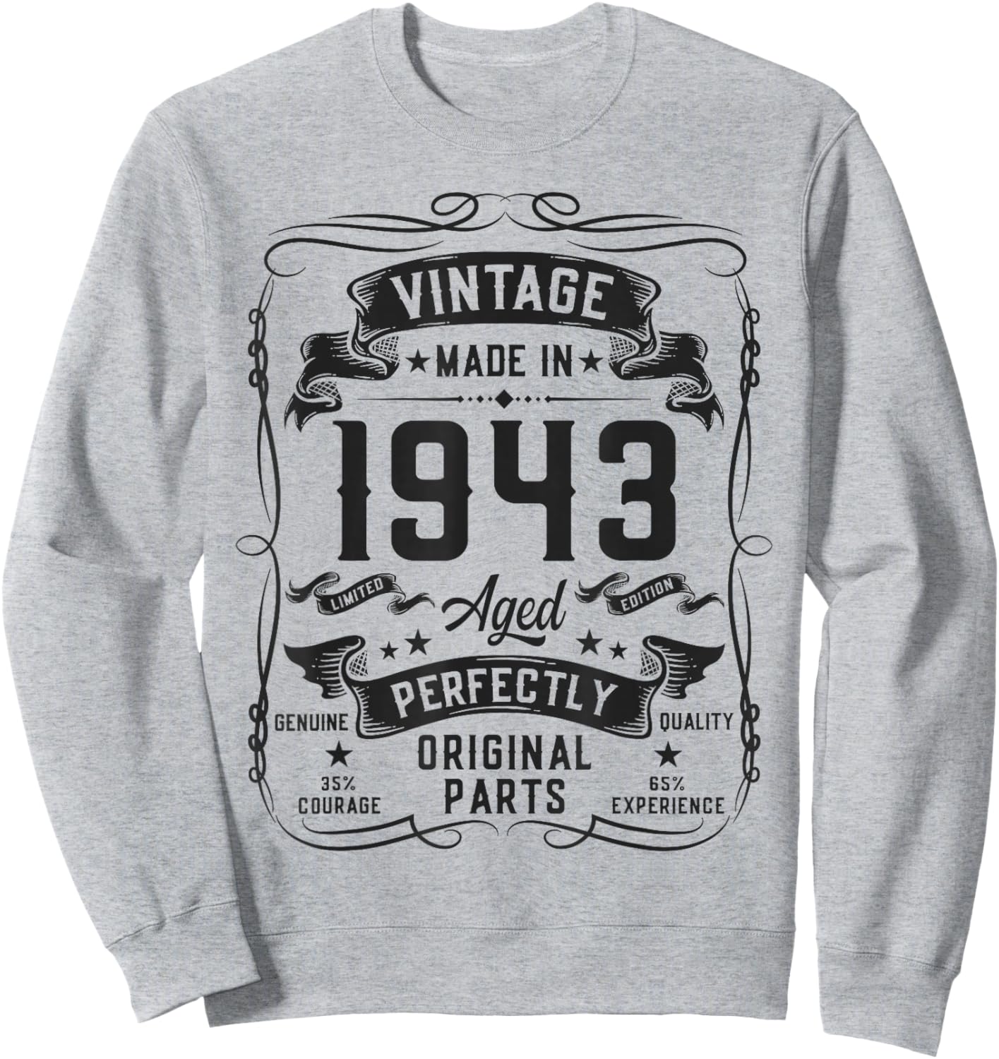 Vintage 1943 83yr 83rd Birthday Gifts 83 Years Old Sweatshirt - Sweatshirt | Ash