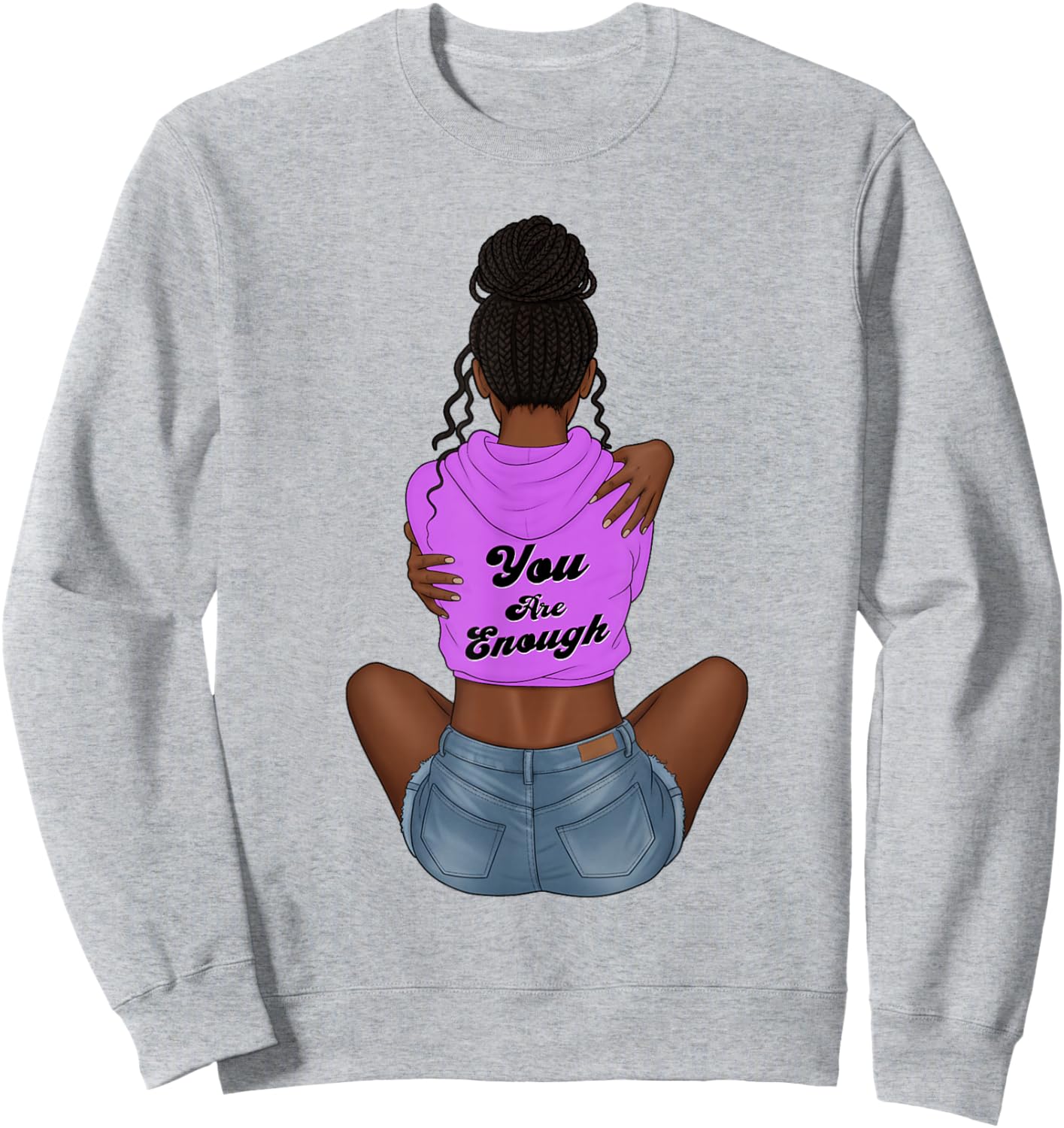Enough Black History Month Juneteenth African American Sweatshirt - Sweatshirt | Ash