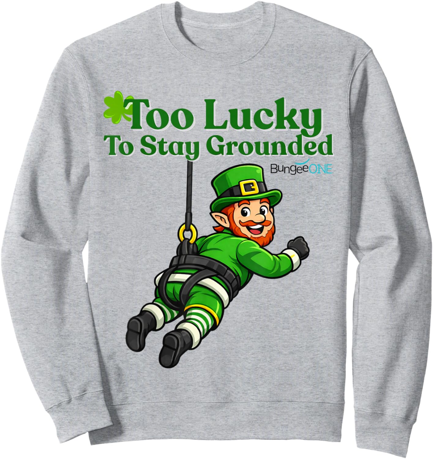 Too Lucky to Stay Grounded Sweatshirt - Sweatshirt | Ash